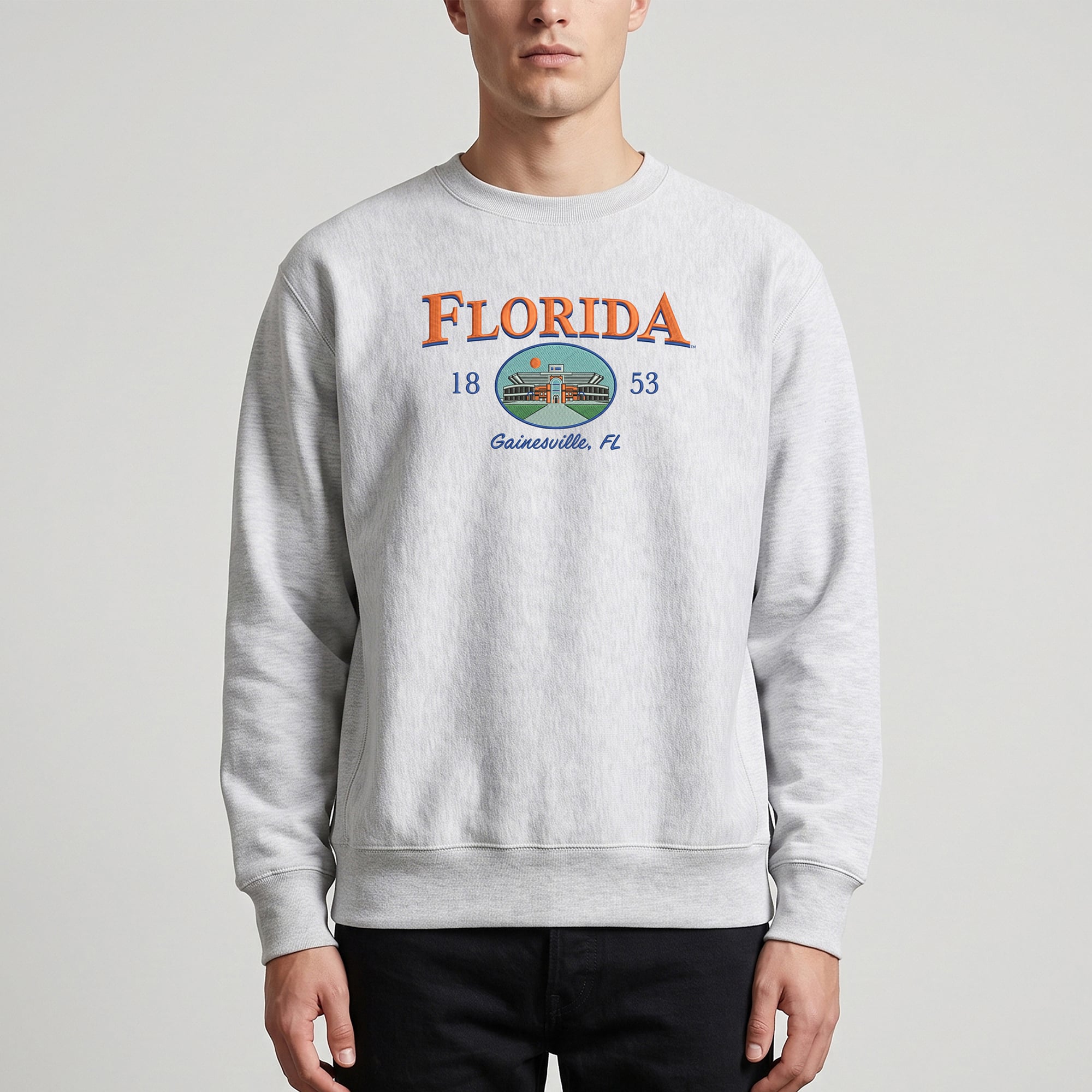 Men's Uscape Apparel  Heather Gray Florida Gators New Heights Heavyweight Sweatshirt