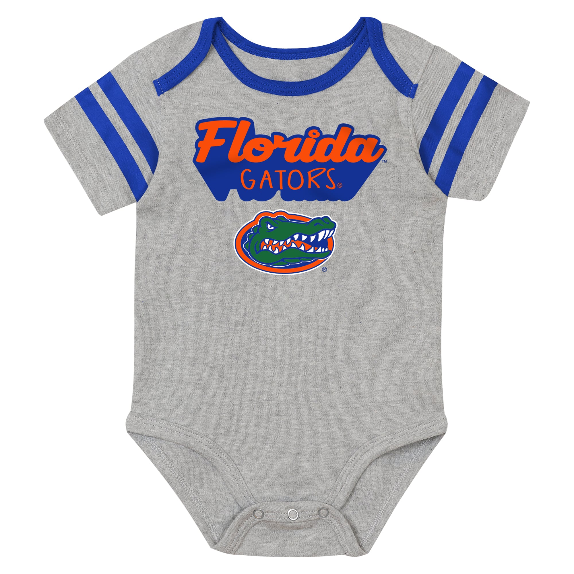 Newborn Outerstuff  Royal Florida Gators Star Player Three-Piece Bodysuit Set
