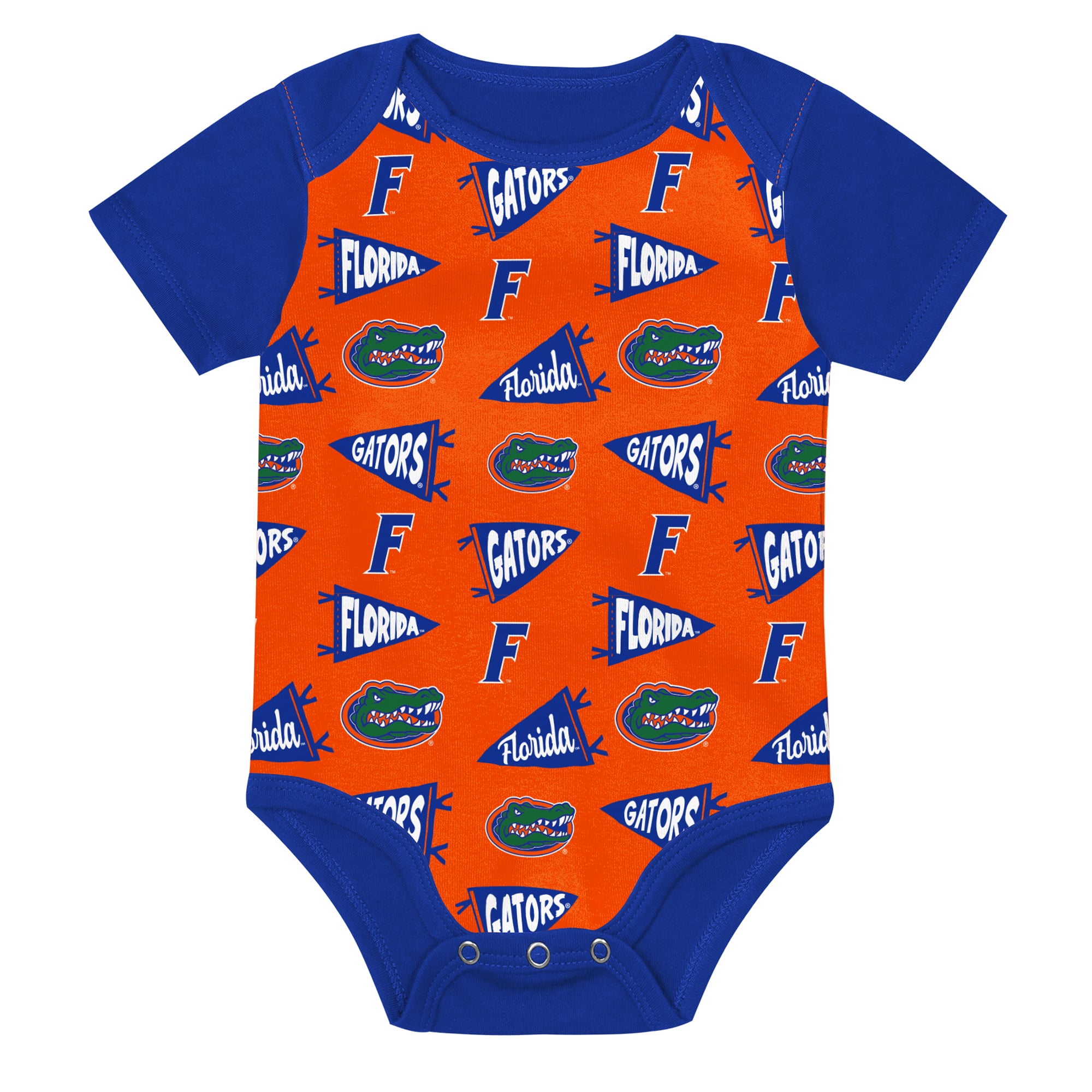 Newborn Outerstuff  Royal Florida Gators Star Player Three-Piece Bodysuit Set