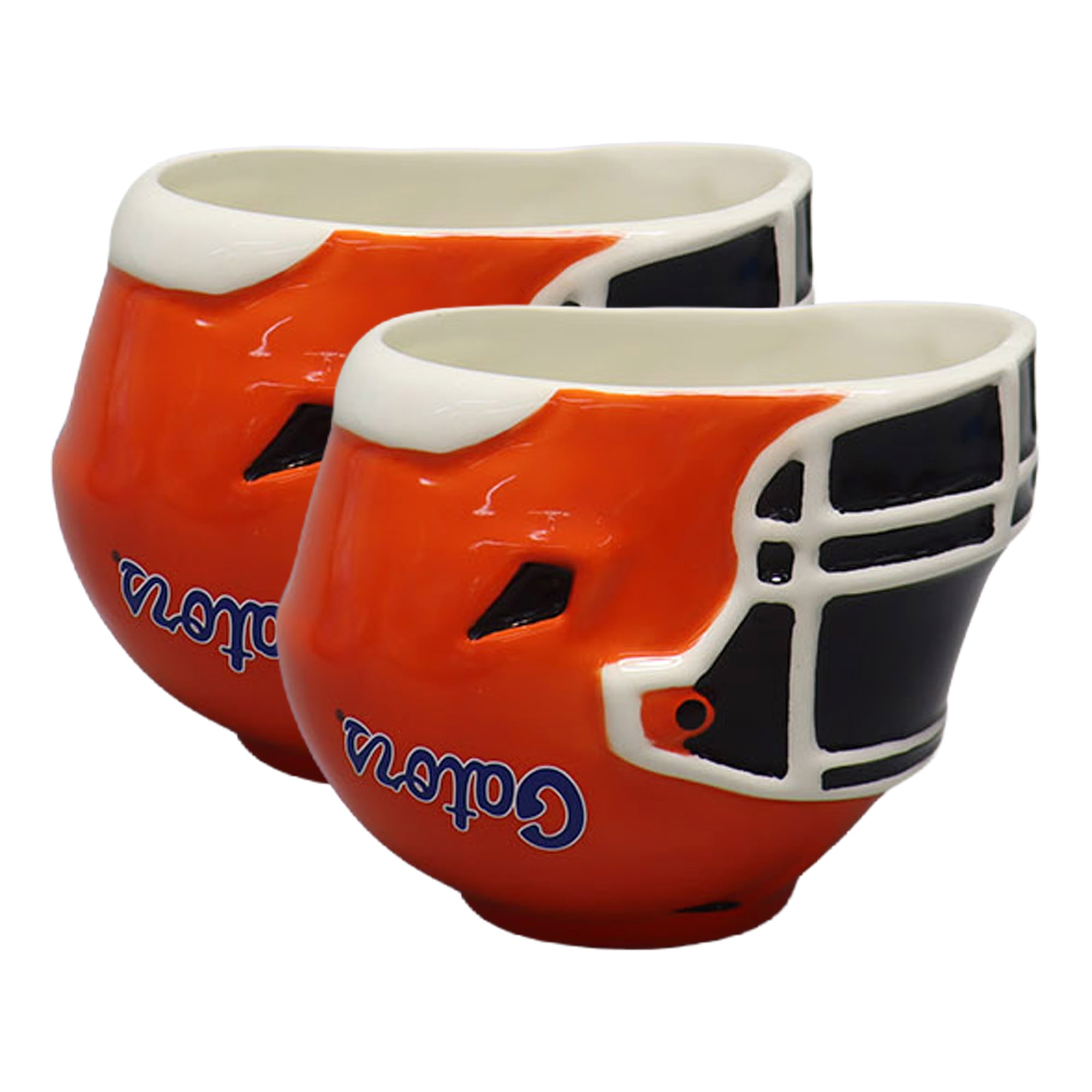 Ensemble de deux bols en forme de casque de football américain Florida Gators de The Memory Company (170 g).