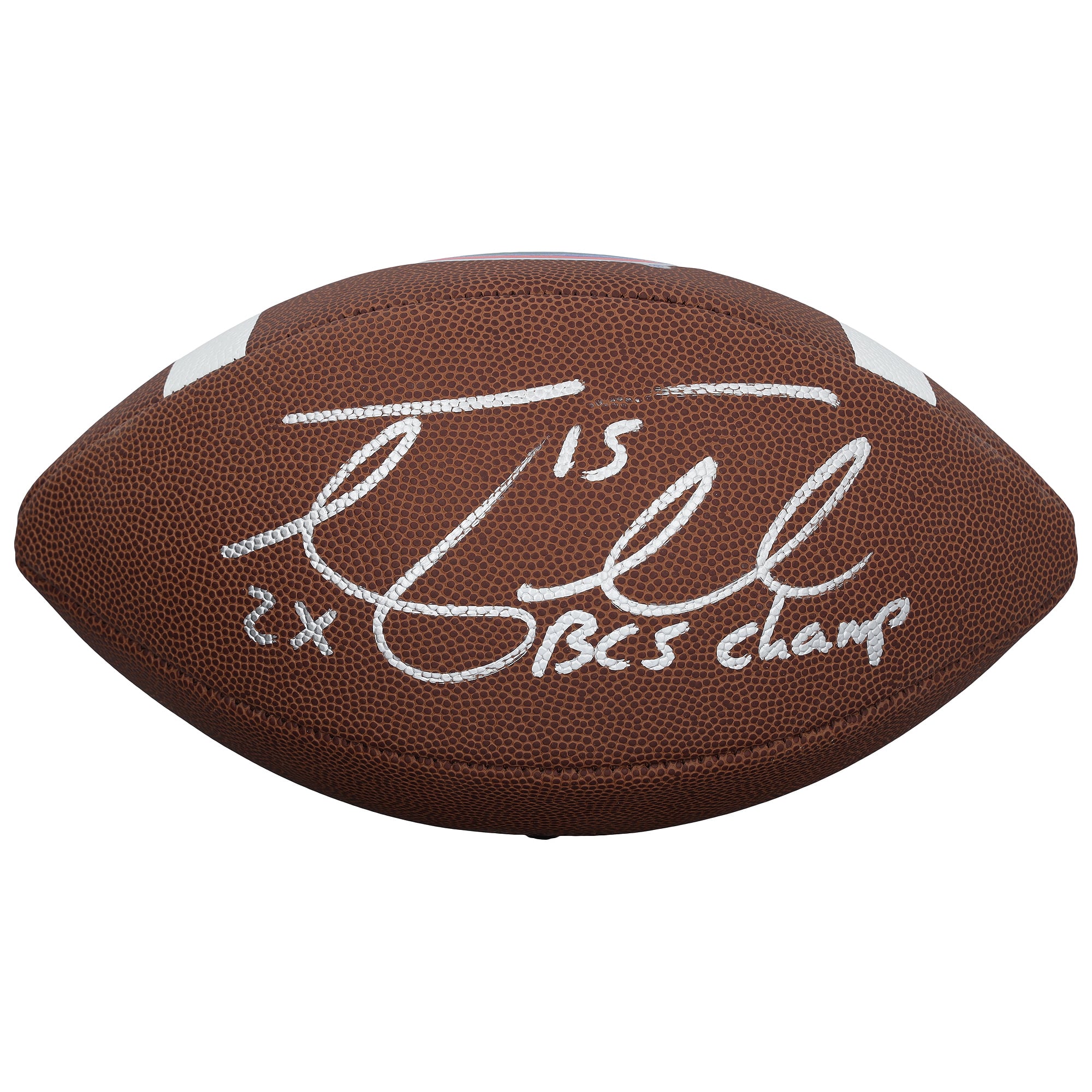 Ballon de football américain réplique Nike autographié par Tim Tebow des Florida Gators avec inscription « 2x BCS Champ »