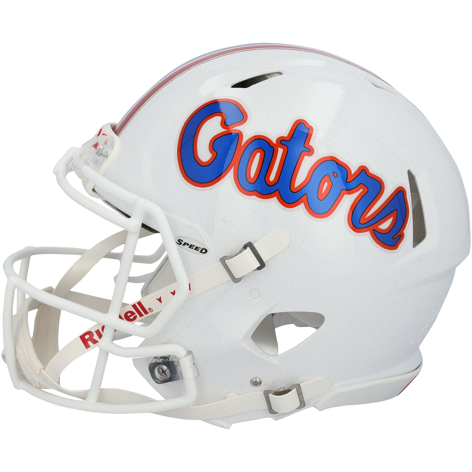 Casque Riddell Speed ​​Authentic blanc 2015 autographié par Tim Tebow (Florida Gators)