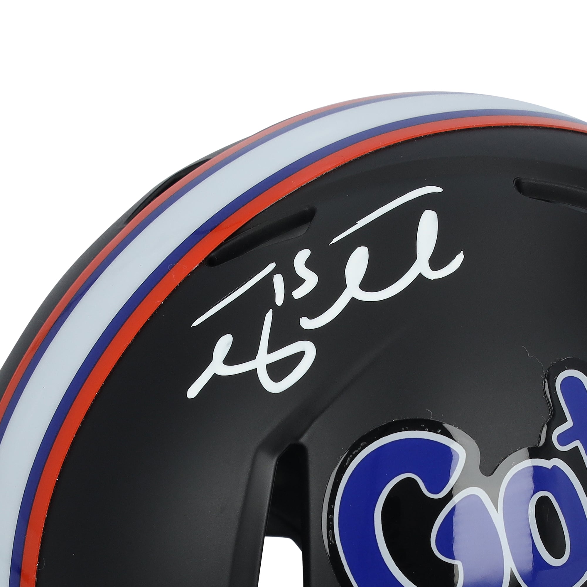 Mini-casque Riddell noir Speed ​​autographié par Tim Tebow (Florida Gators)