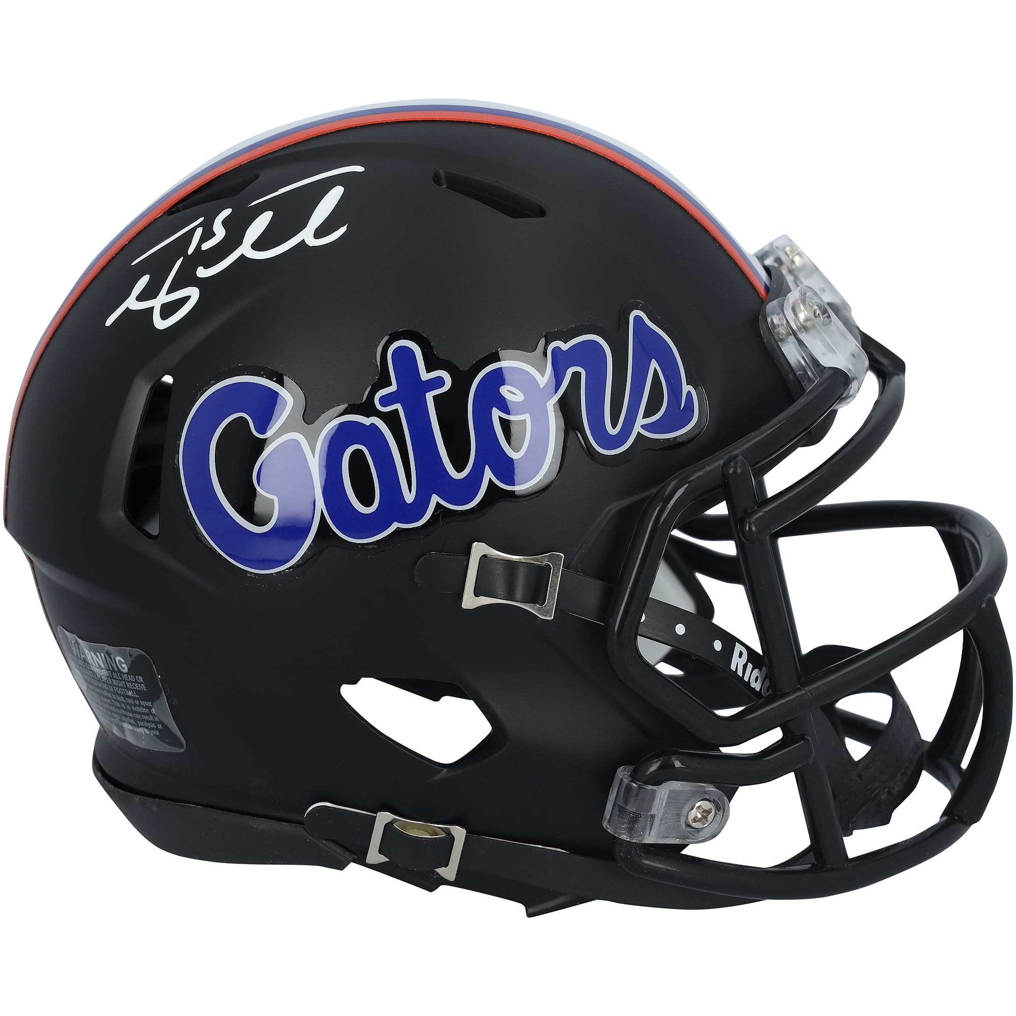 Mini-casque Riddell noir Speed ​​autographié par Tim Tebow (Florida Gators)