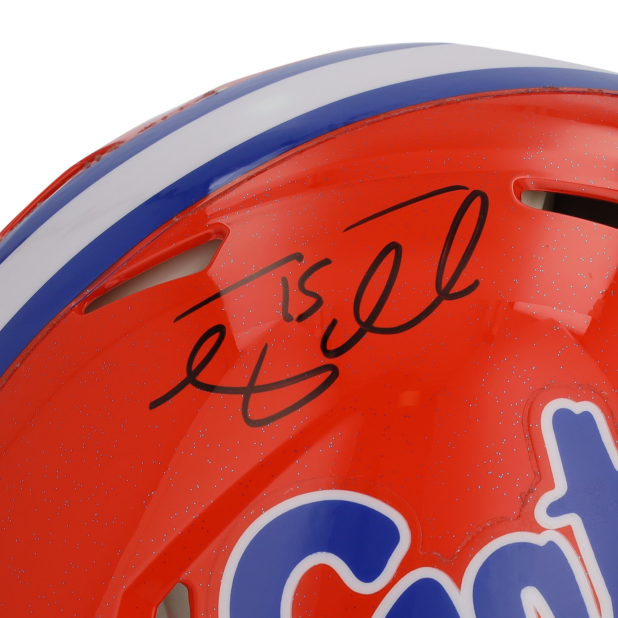 Casque Riddell Speed ​​Authentic autographié par Tim Tebow (Florida Gators)