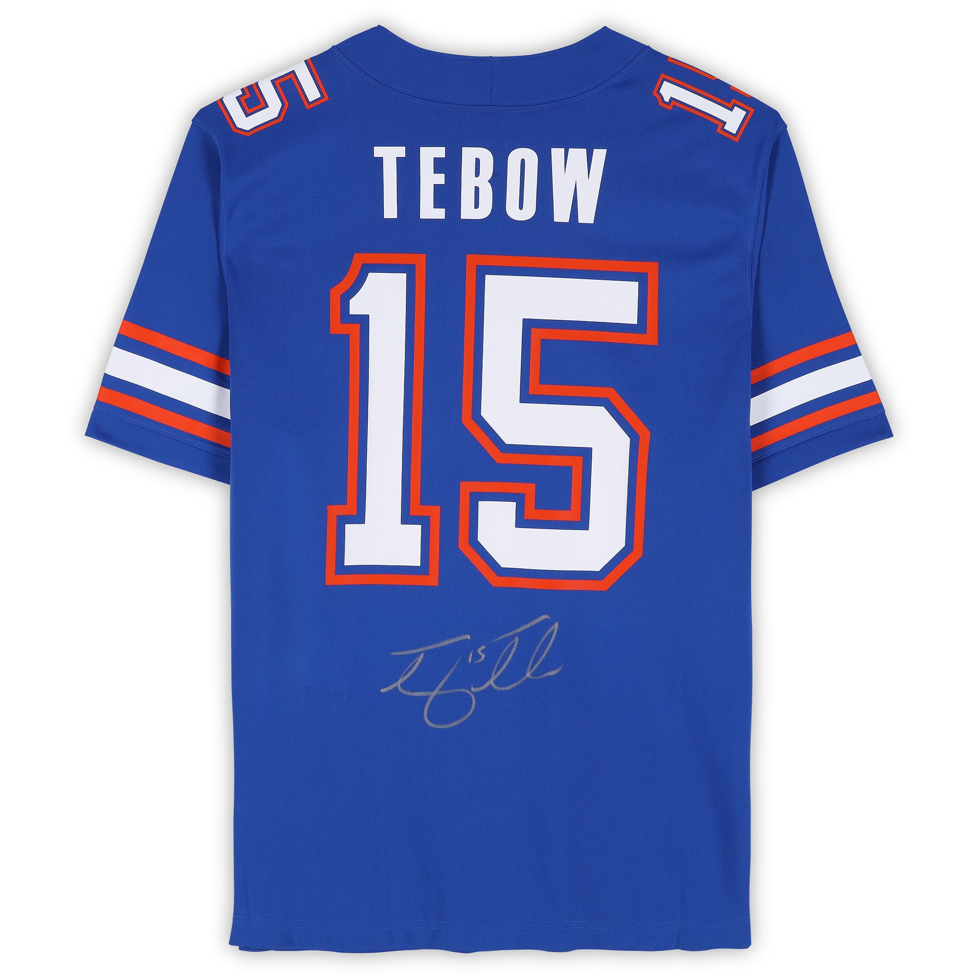 Maillot réplique Royal Jordan Brand autographié de Tim Tebow, Florida Gators