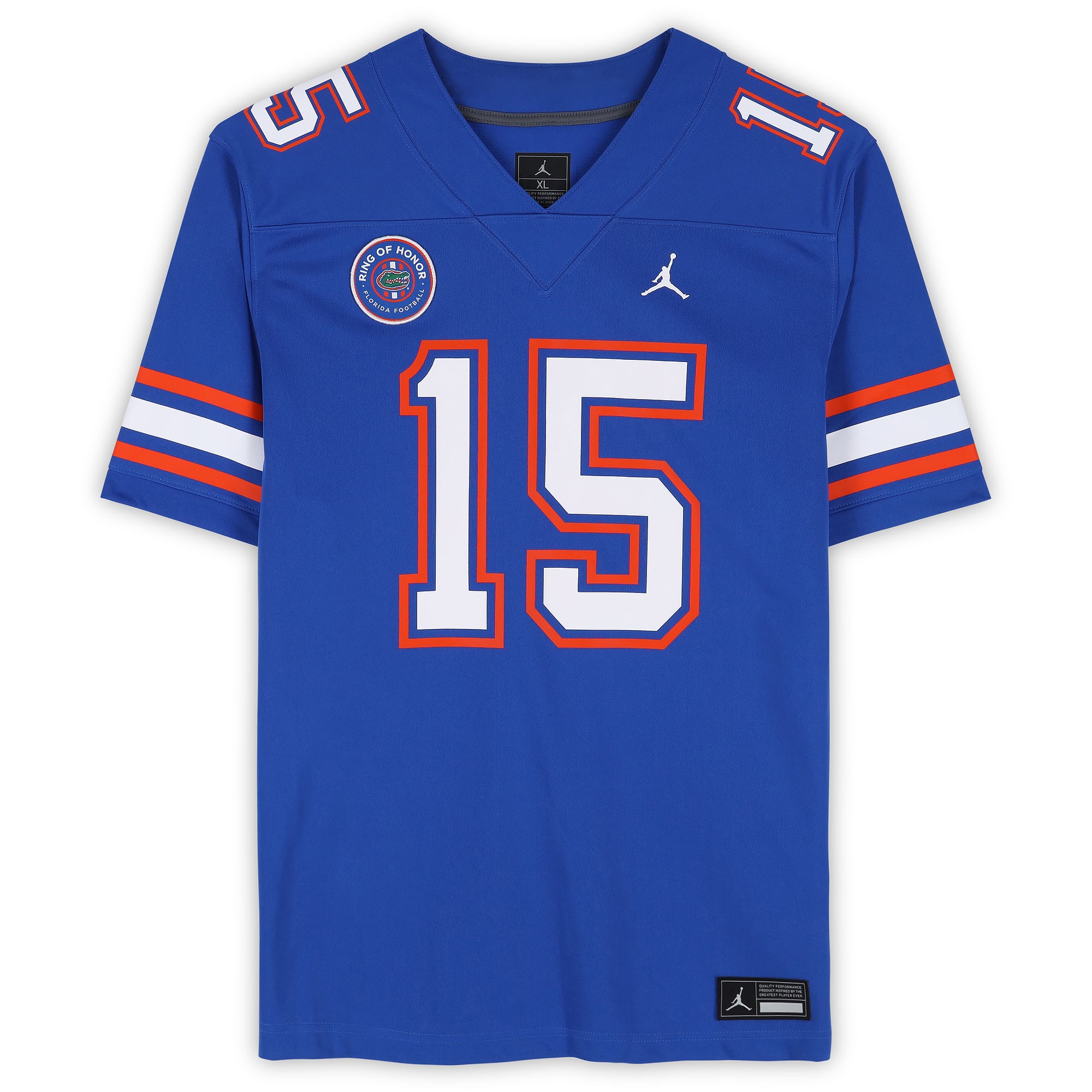Maillot réplique Royal Jordan Brand autographié de Tim Tebow, Florida Gators