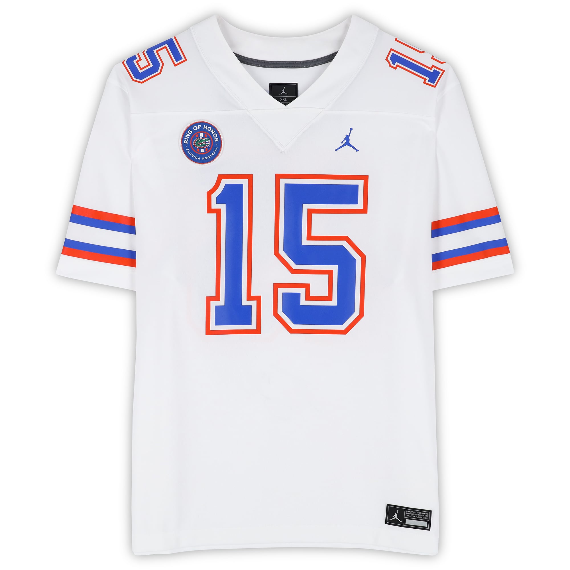 Maillot réplique blanc Jordan Brand autographié de Tim Tebow, Florida Gators