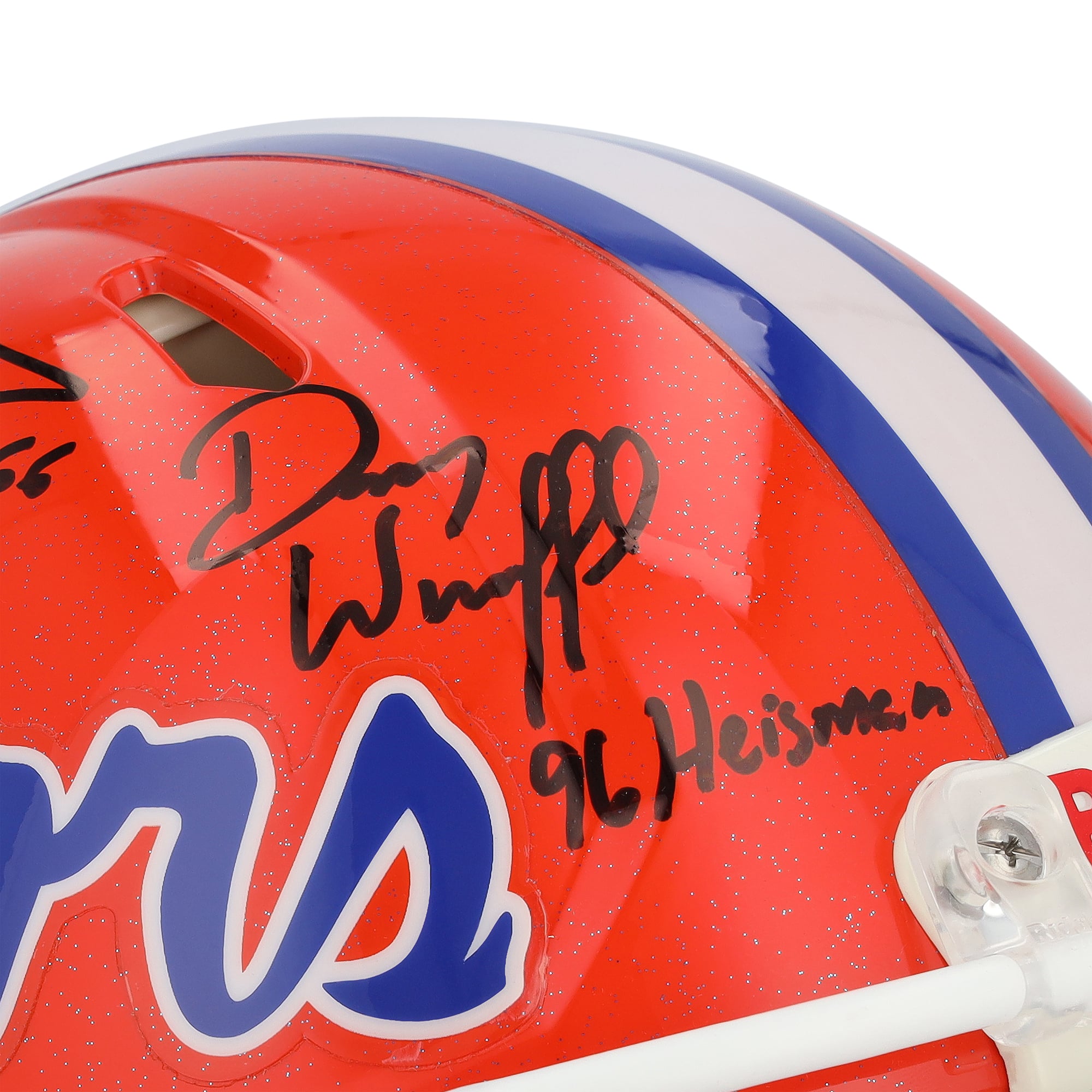 Casque Riddell Speed ​​Authentic des Florida Gators, autographié par Tim Tebow, Steve Spurrier et Danny Wuerffel