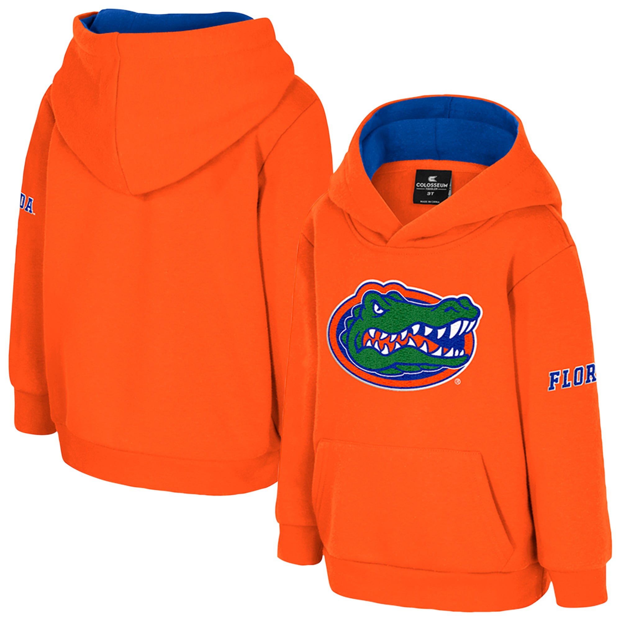 Toddler Colosseum  Orange Florida Gators Big Logo Fleece Pullover Hoodie