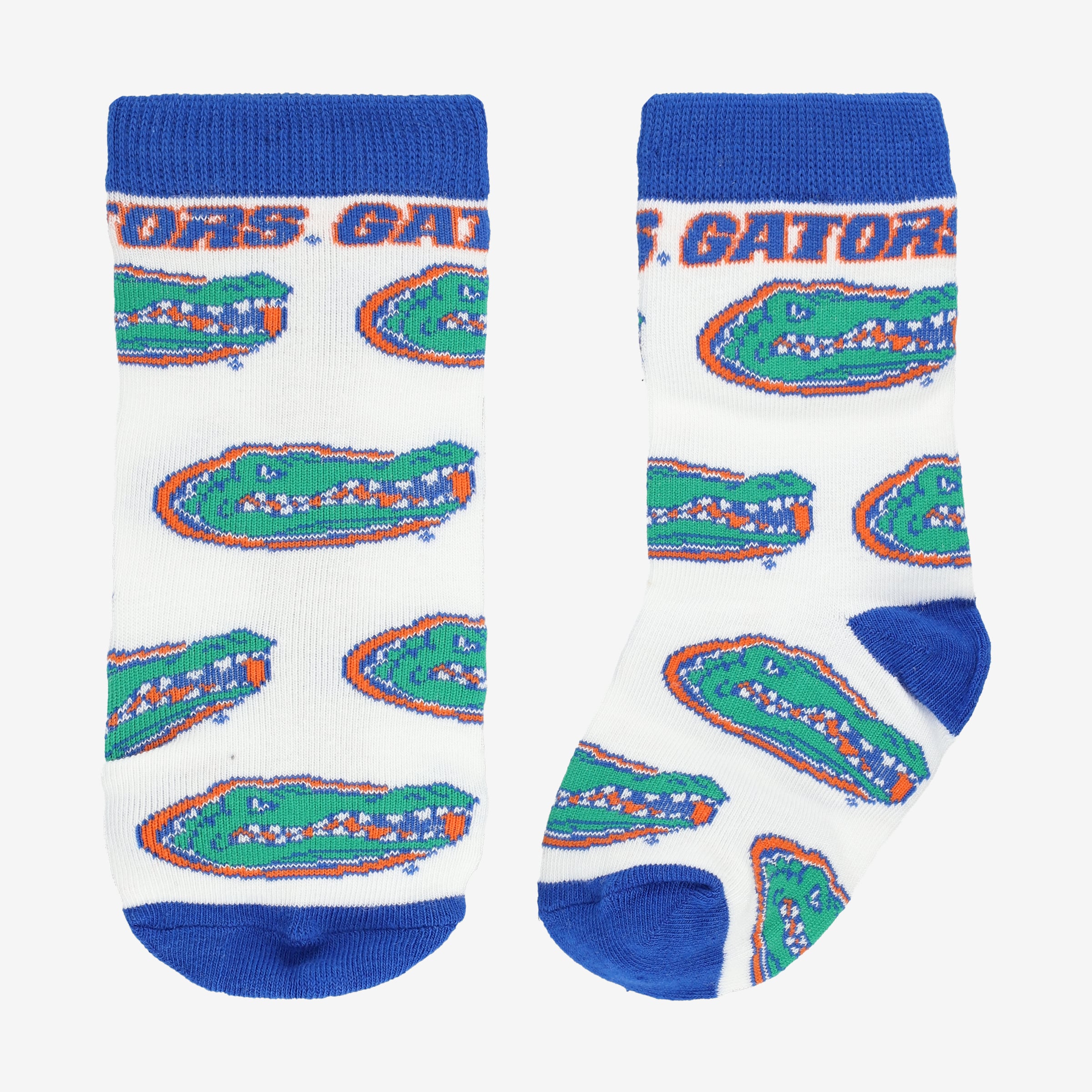 Chaussettes blanches à imprimé intégral Florida Gators pour tout-petits