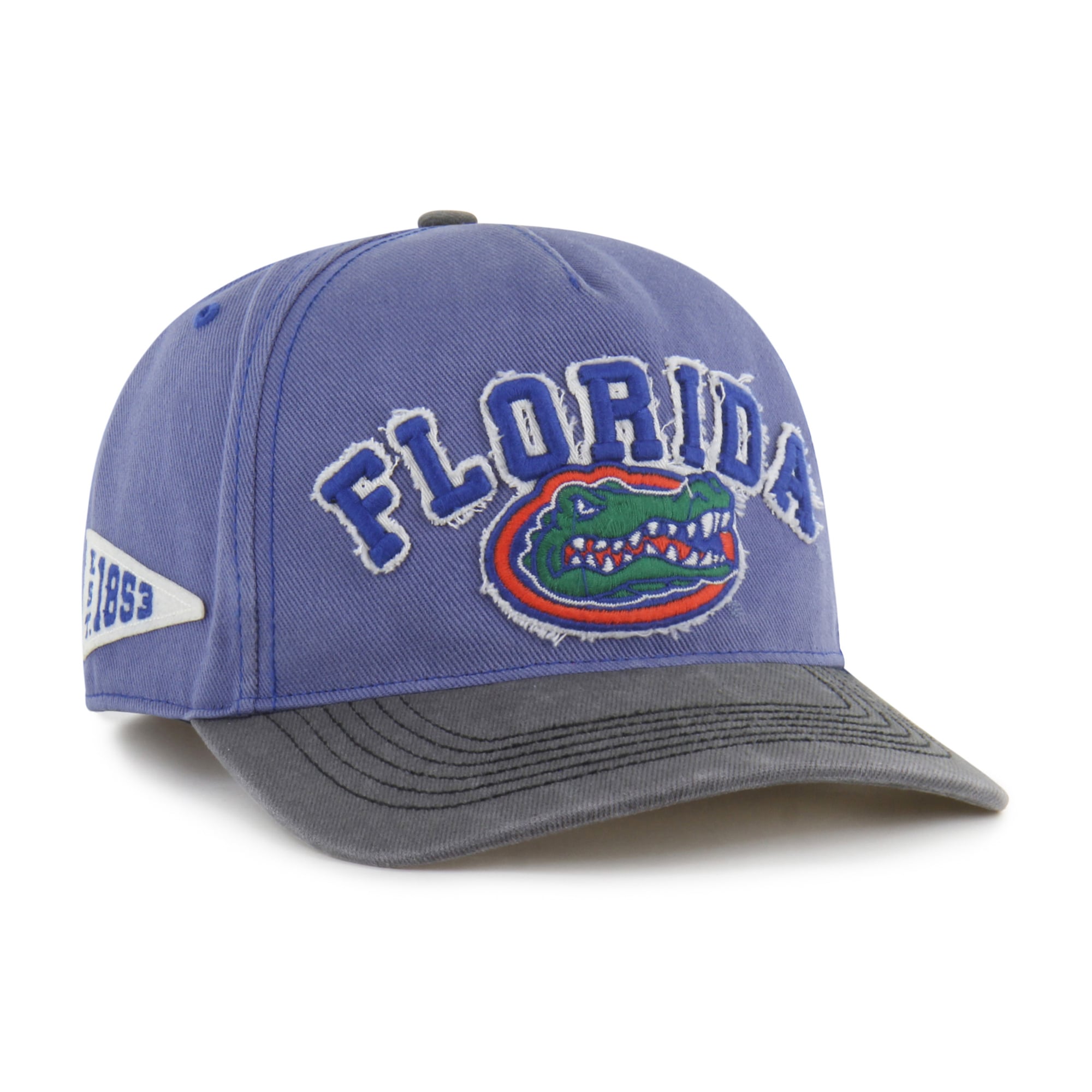 Chapeau unisexe '47 Royal/Noir Florida Gators bien usé Calderwood Hitch ajustable