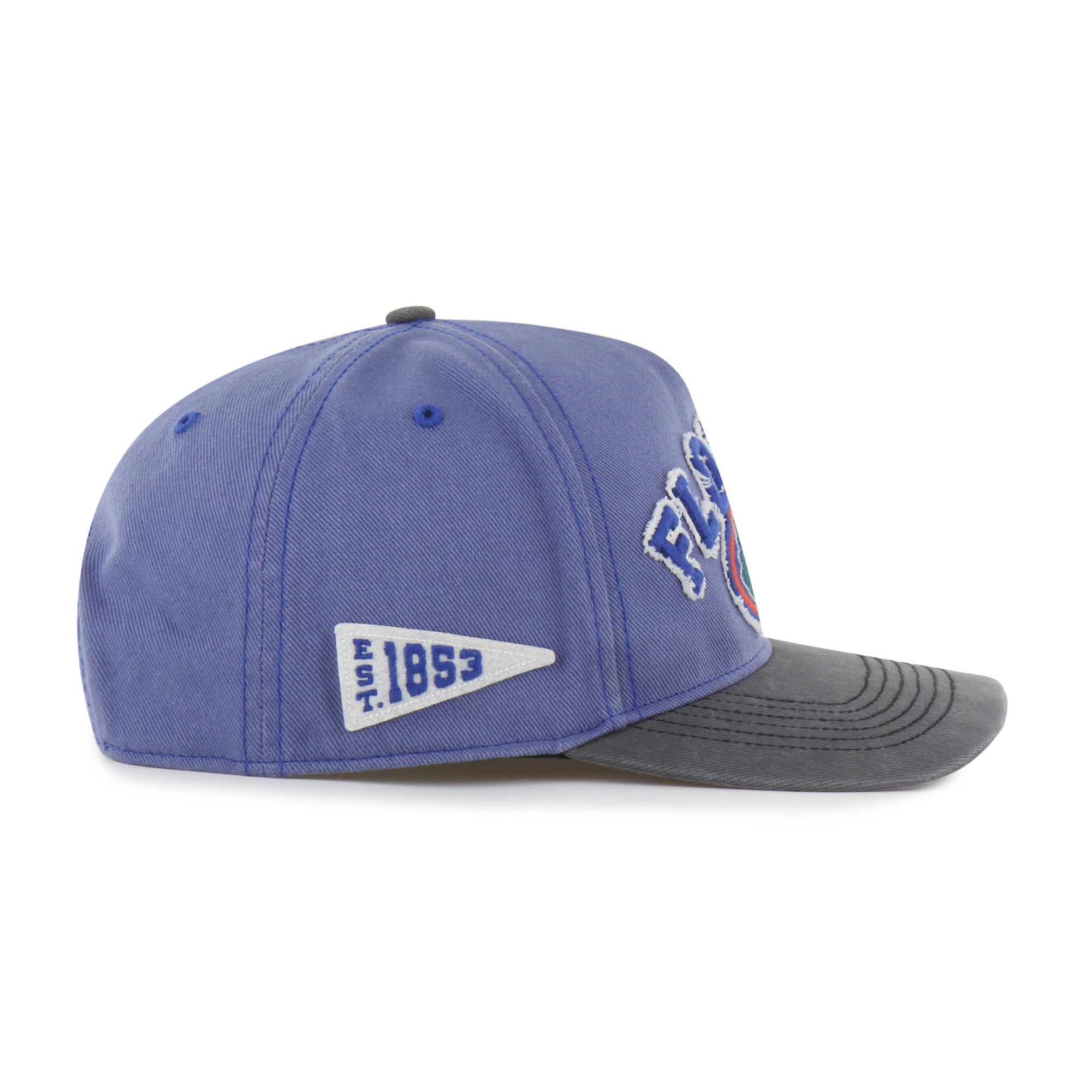 Chapeau unisexe '47 Royal/Noir Florida Gators bien usé Calderwood Hitch ajustable