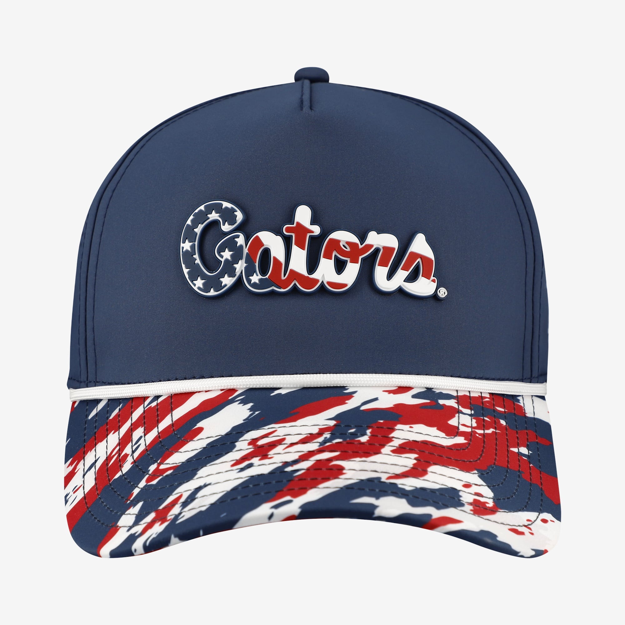 Casquette unisexe Bills bleu marine Florida Gators à rayures et étoiles, ajustable.