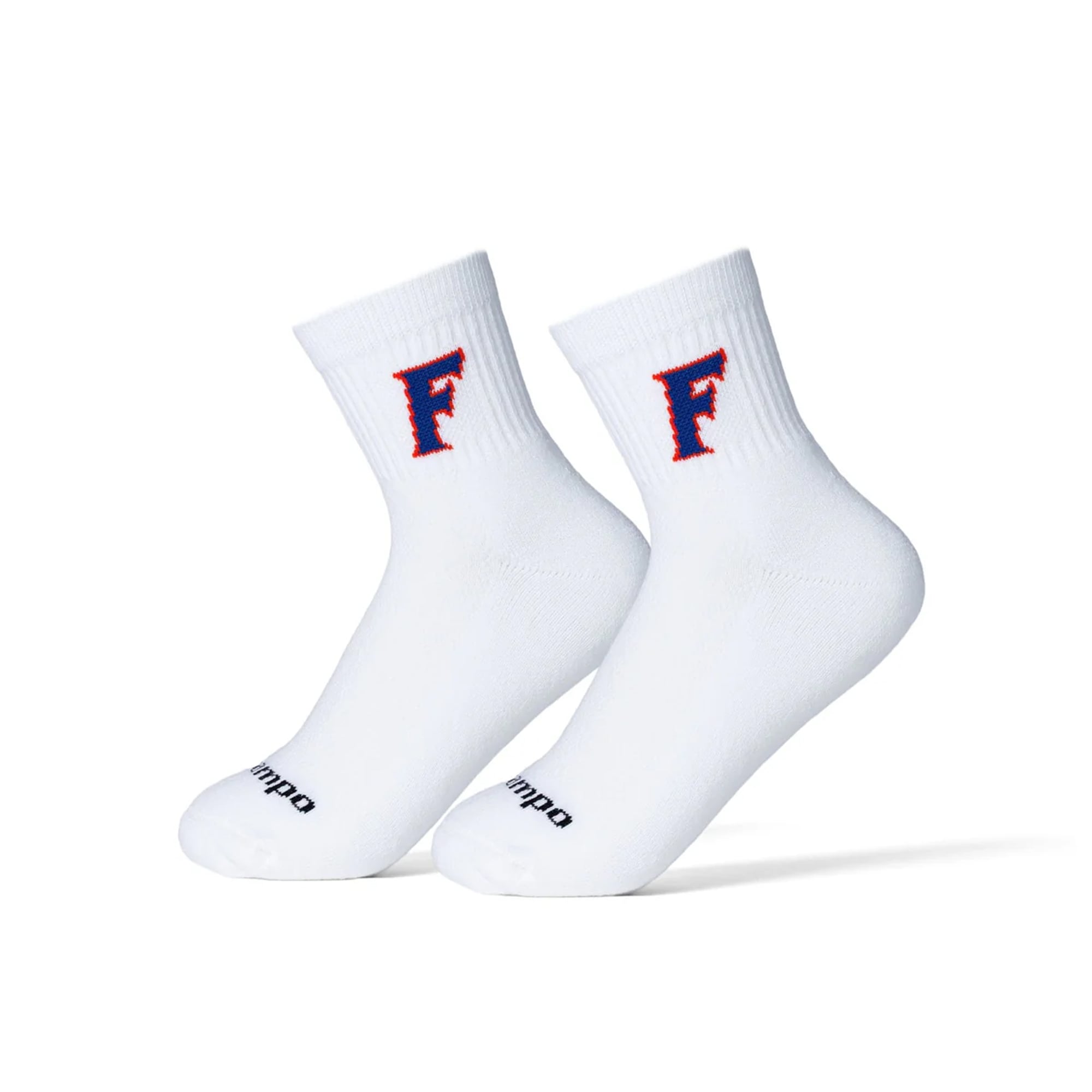 Chaussettes unisexes Del Campo blanches Florida Gators mi-longues