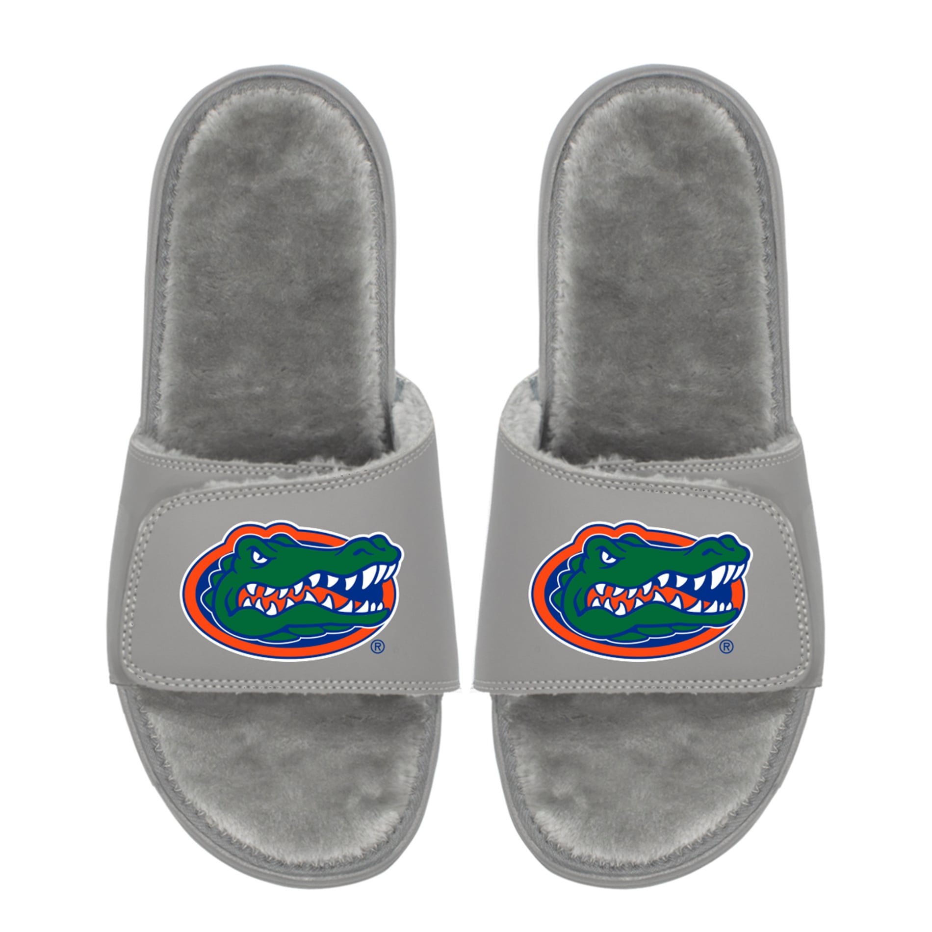 ISlide Florida Gators Faux Fur Slide Sandals - Royal Blue Sky Blue Women main image 4