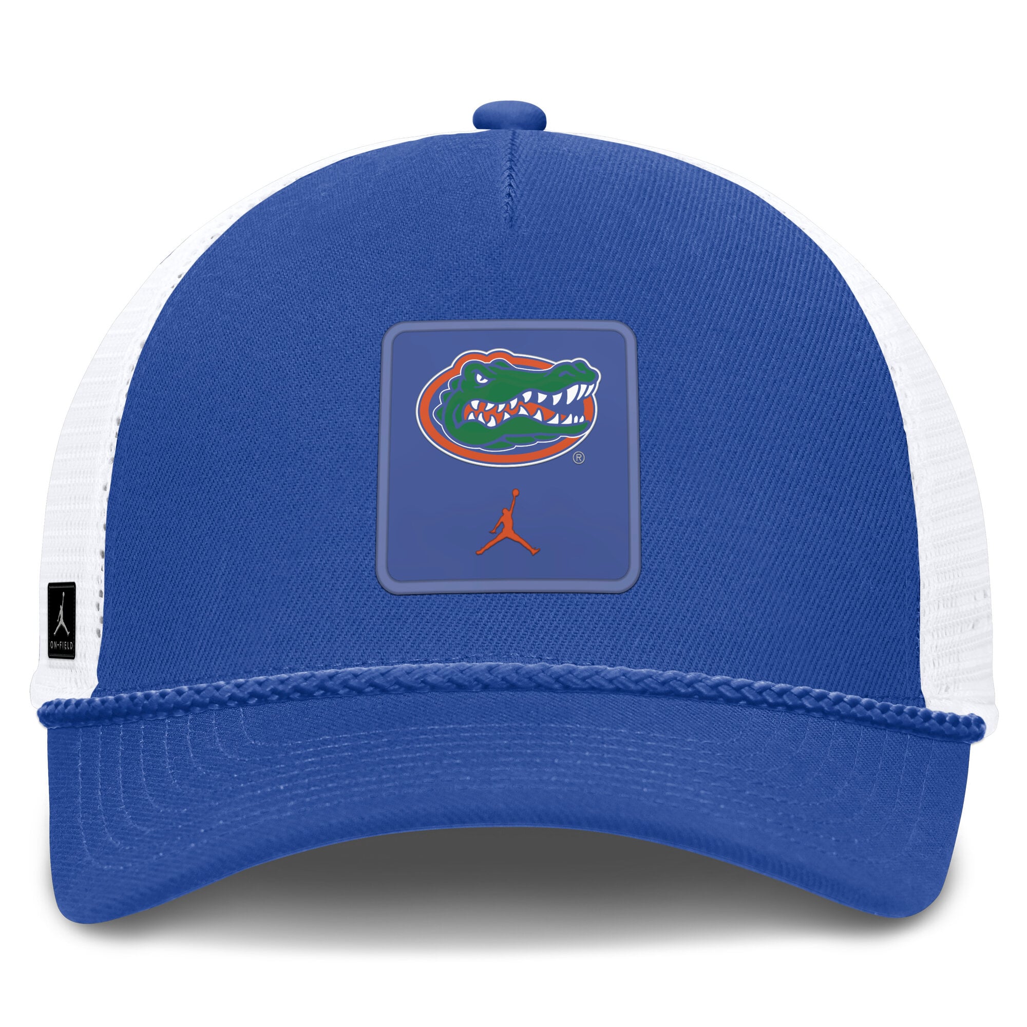 Casquette unisexe Jordan Brand Royal Florida Gators 2026 On-Field Gameday Rope Trucker ajustable