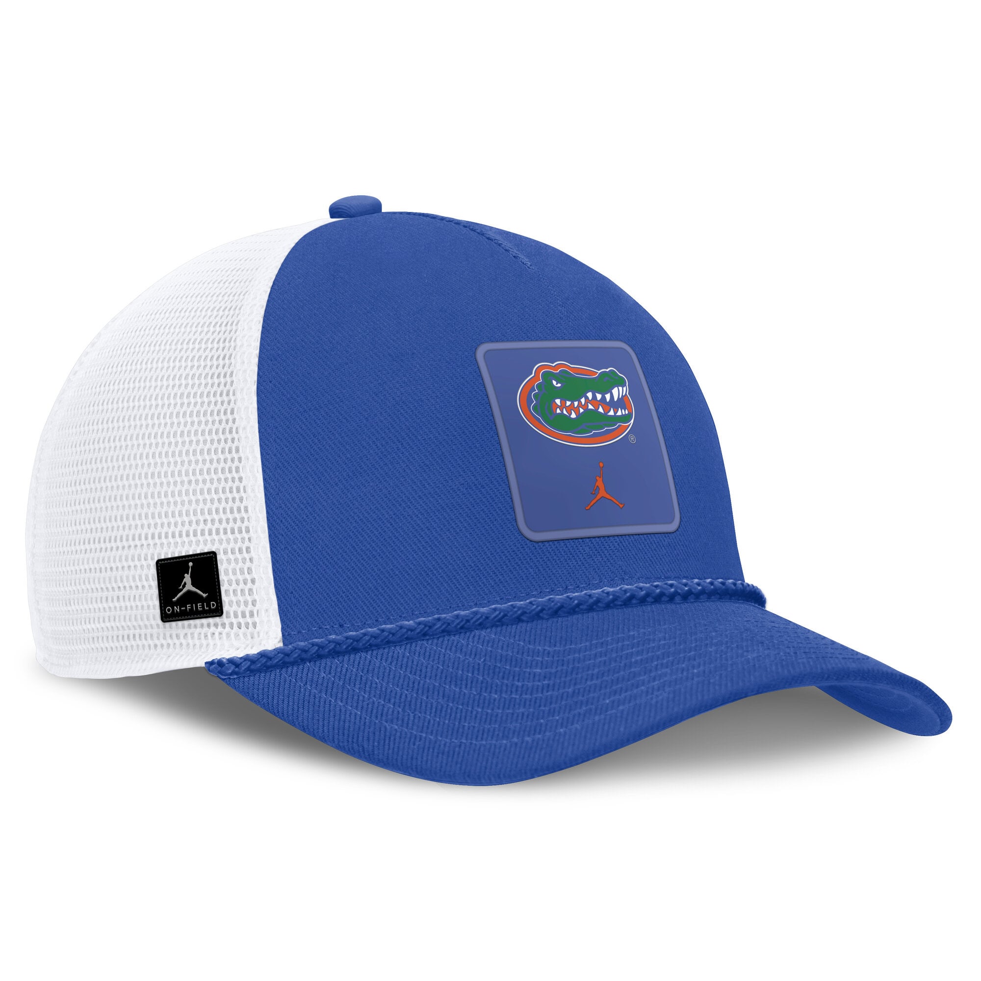 Casquette unisexe Jordan Brand Royal Florida Gators 2026 On-Field Gameday Rope Trucker ajustable
