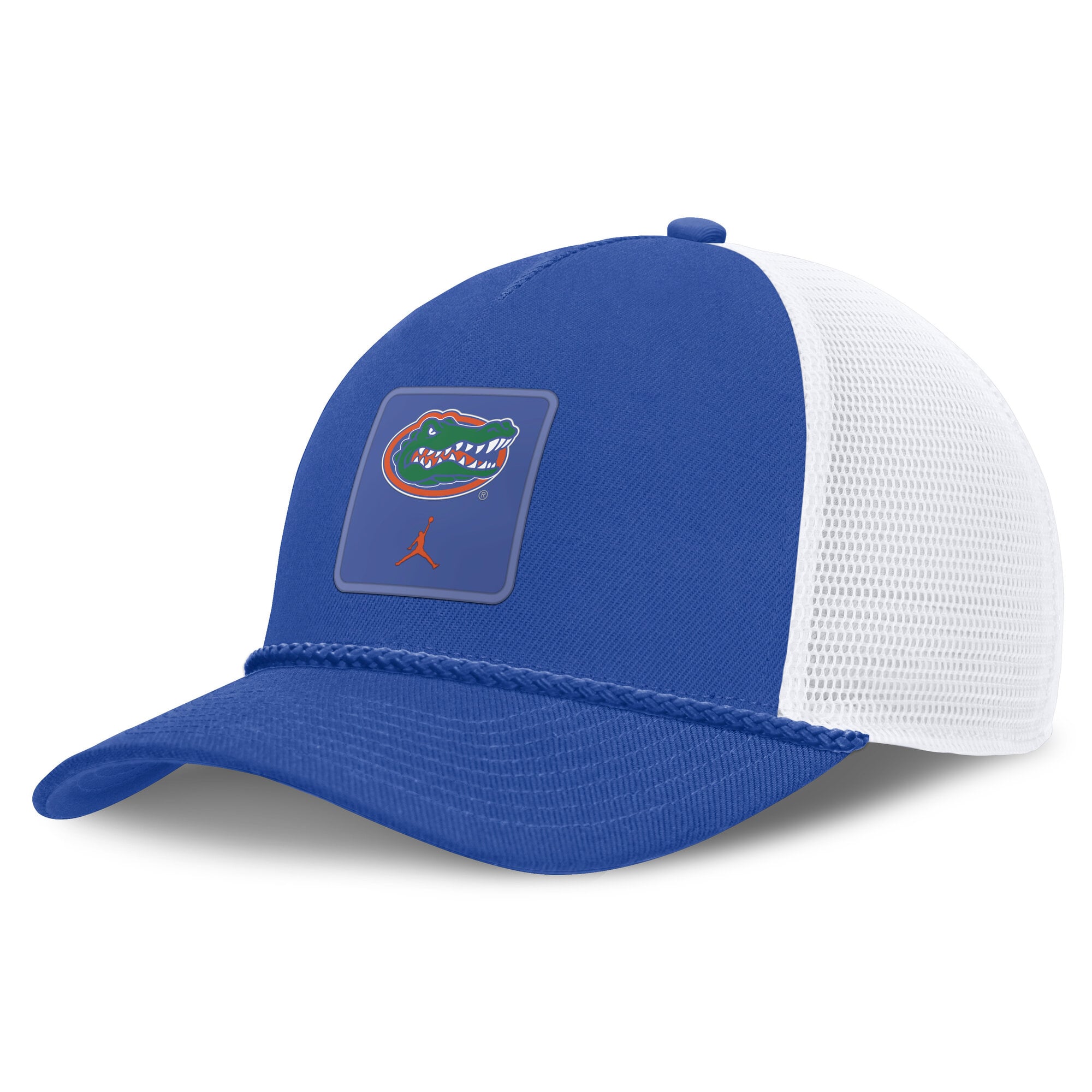 Casquette unisexe Jordan Brand Royal Florida Gators 2026 On-Field Gameday Rope Trucker ajustable