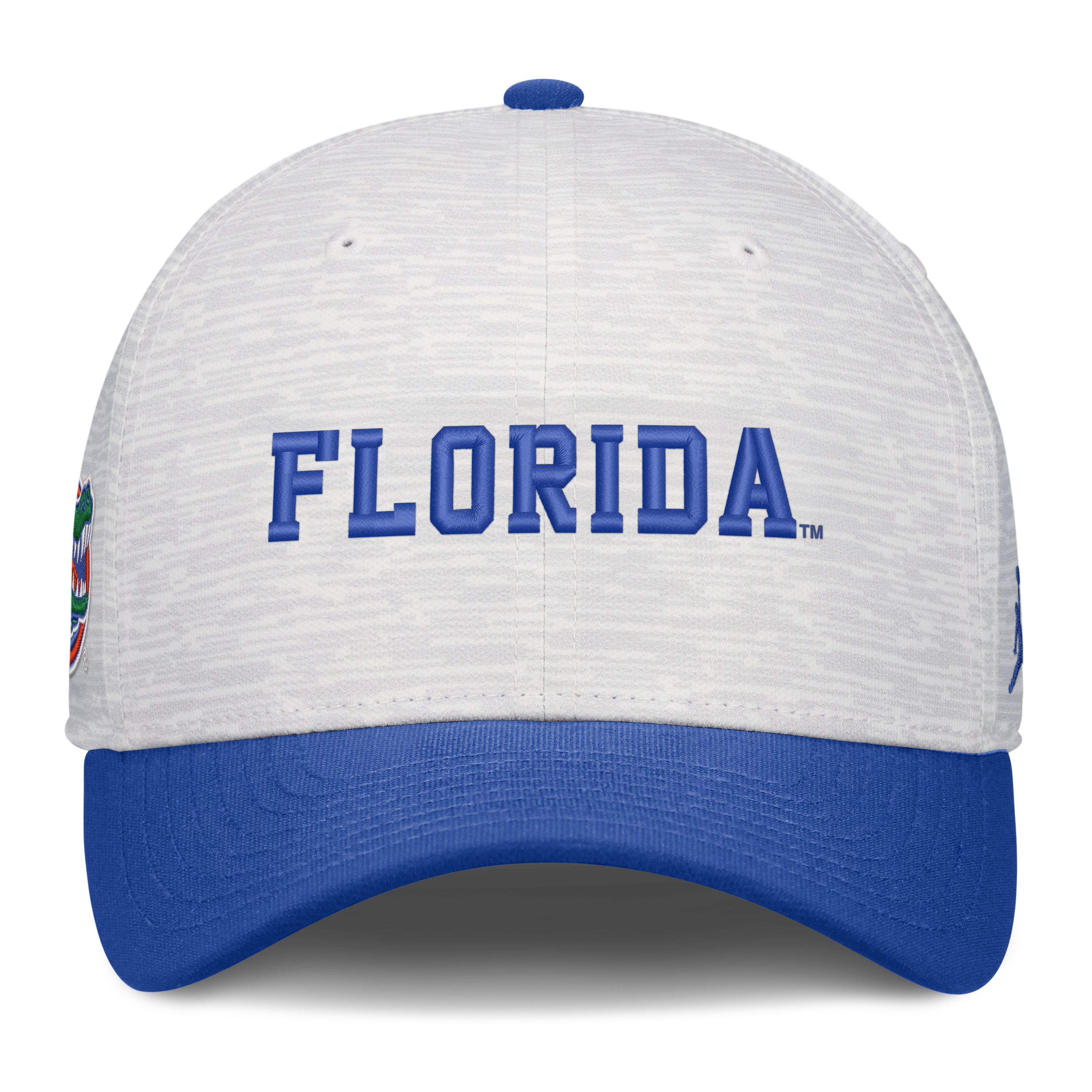 Casquette unisexe Jordan Brand blanche/bleu roi Florida Gators Primetime Rise ajustable