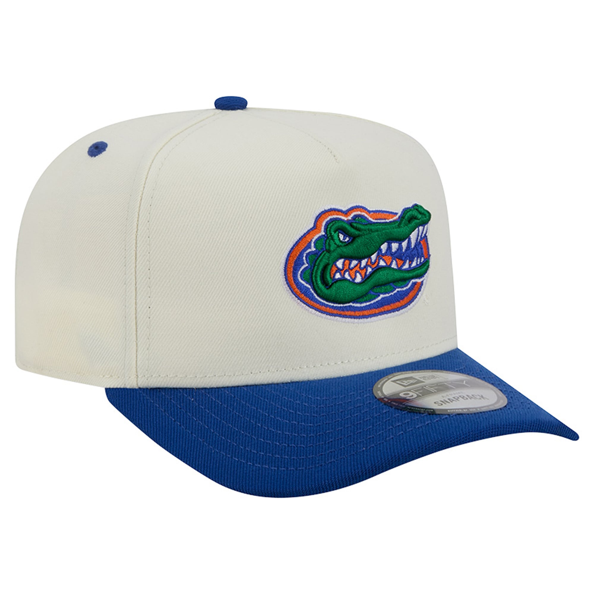 Unisex New Era White/Royal Florida Gators A-Frame 9FIFTY Snapback Hat