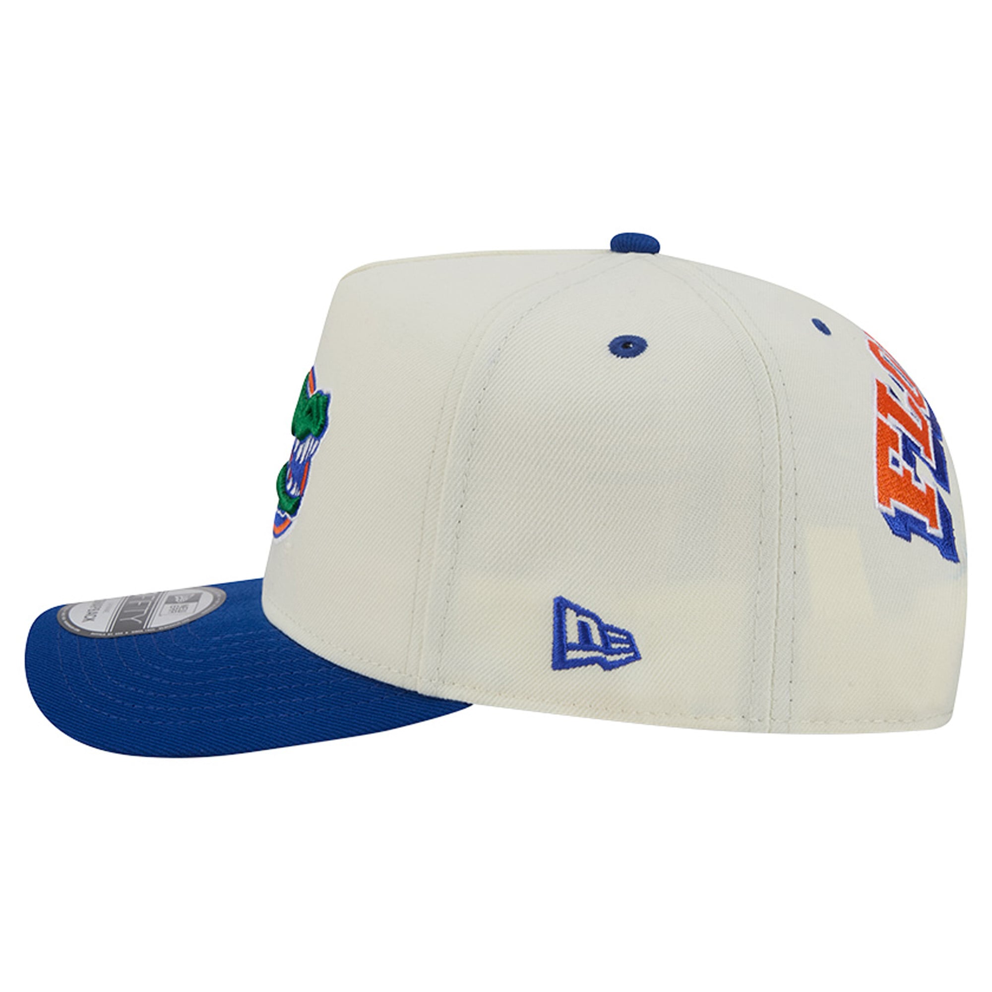 Unisex New Era White/Royal Florida Gators A-Frame 9FIFTY Snapback Hat