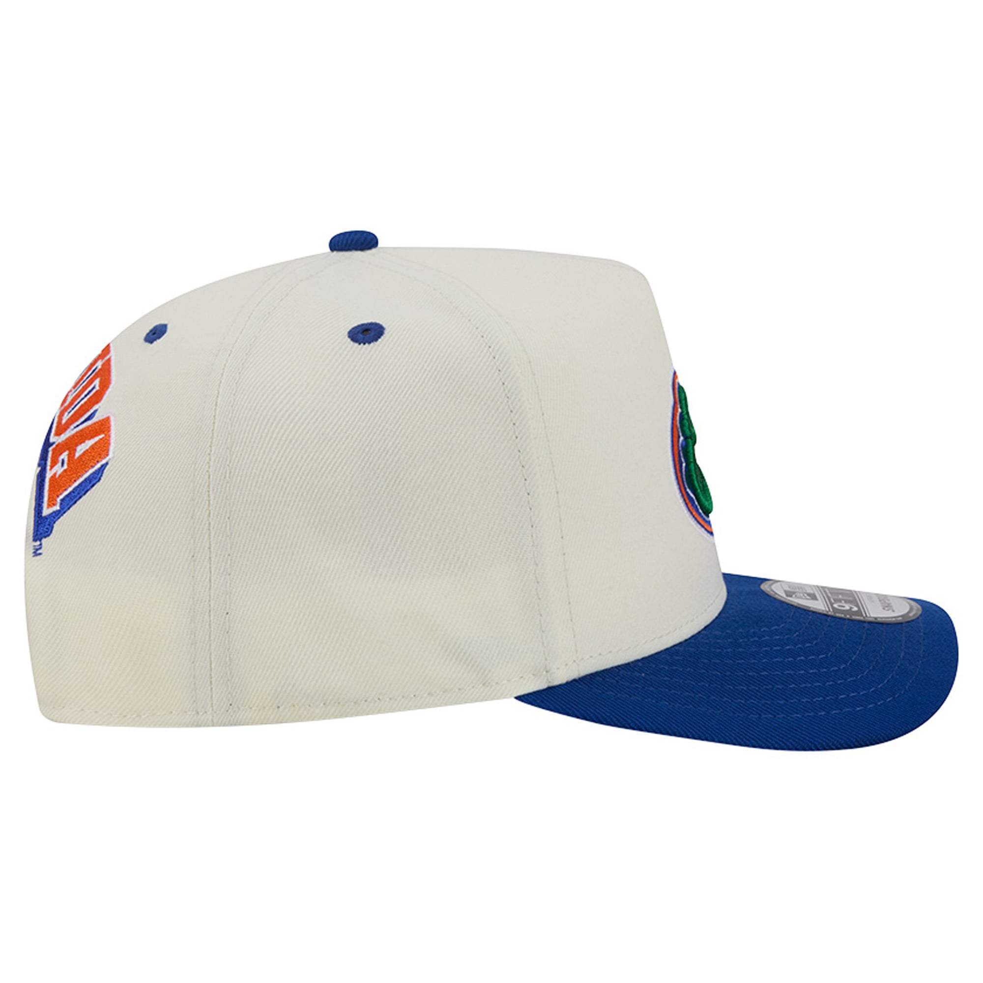 Unisex New Era White/Royal Florida Gators A-Frame 9FIFTY Snapback Hat