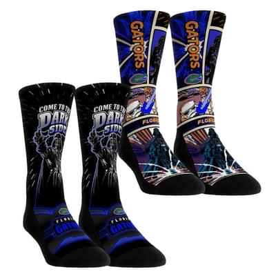  Florida Gators Rock Em Unisex Star Wars Empire Two-Pack Crew Socks Set - Blue