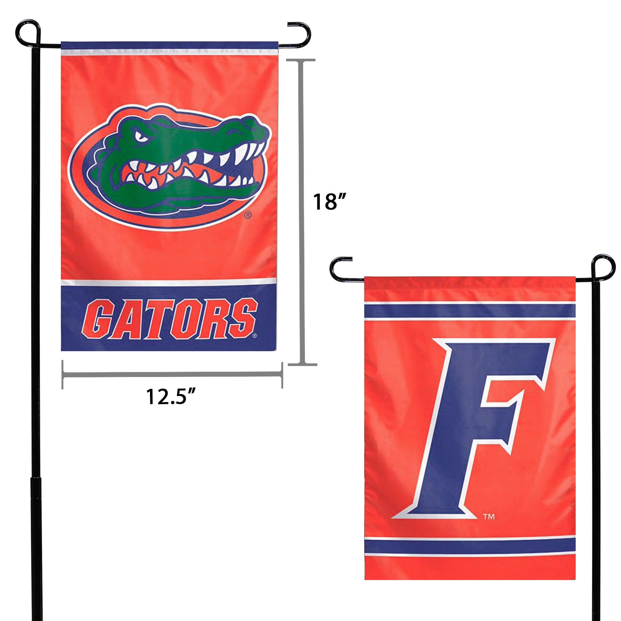 Drapeau de jardin double face WinCraft Florida Gators 12" x 18"