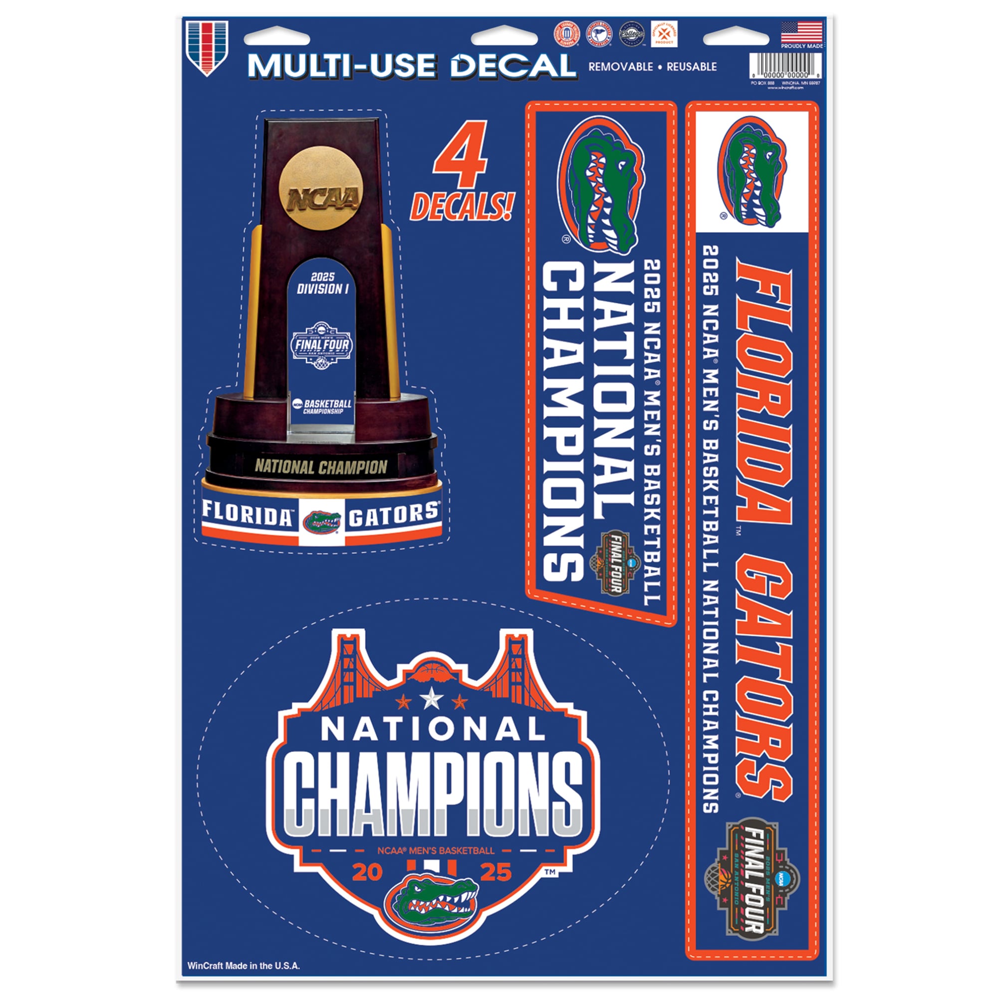 NCAA Florida Gators Spielkarten – Offiziell Lizenziert, Standardgröße (52 Karten + 2 Joker)