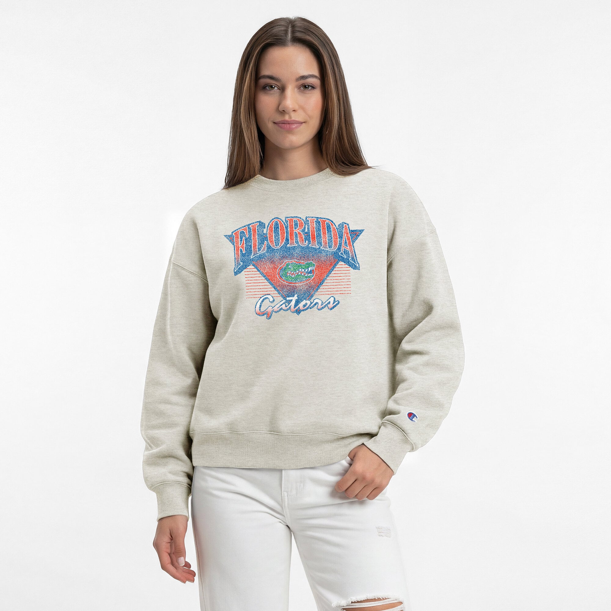 Sweat-shirt Champion pour femmes, couleur avoine, Florida Gators All-Star Weave