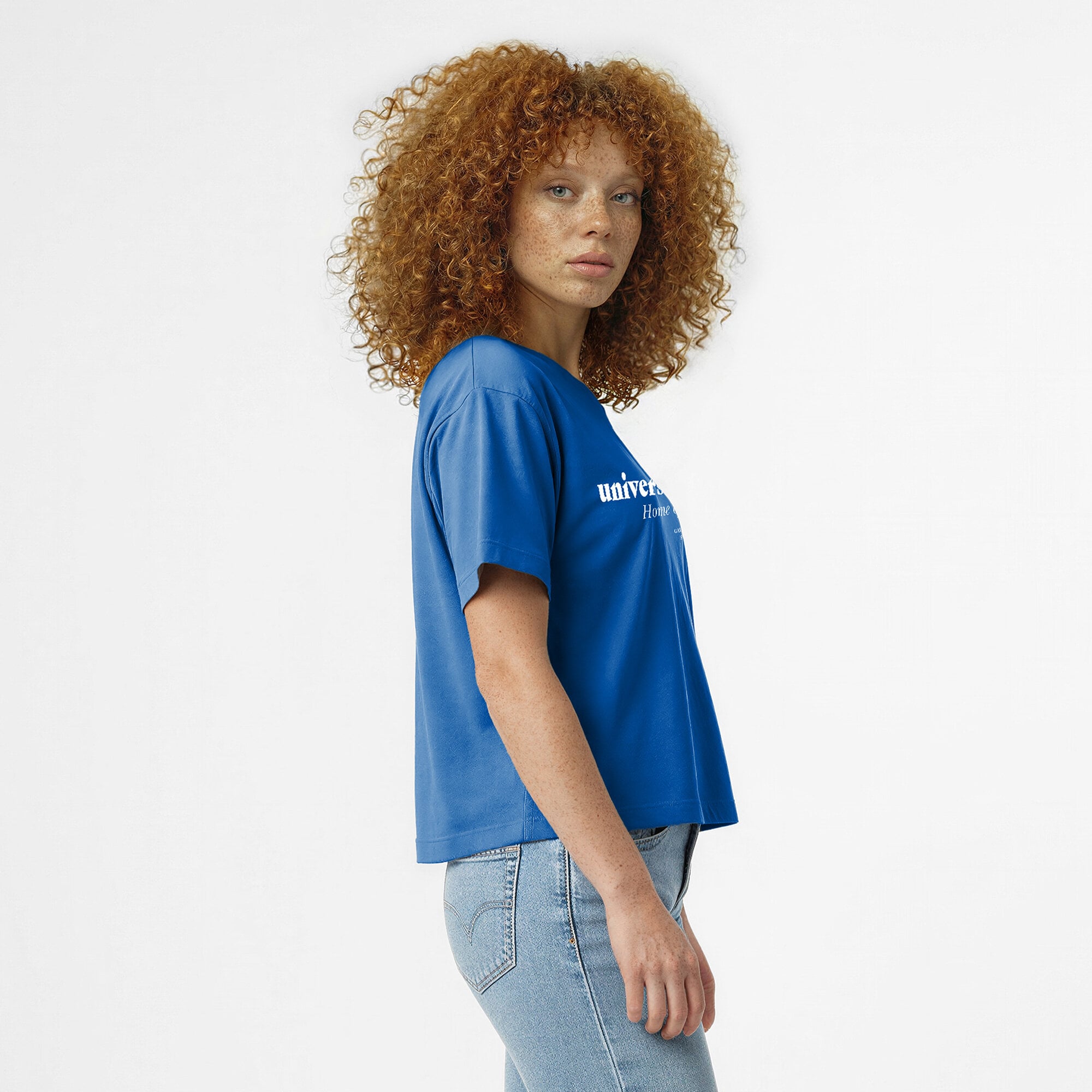 Women's Champion Royal Florida Gators Home Wordmark T-Shirt