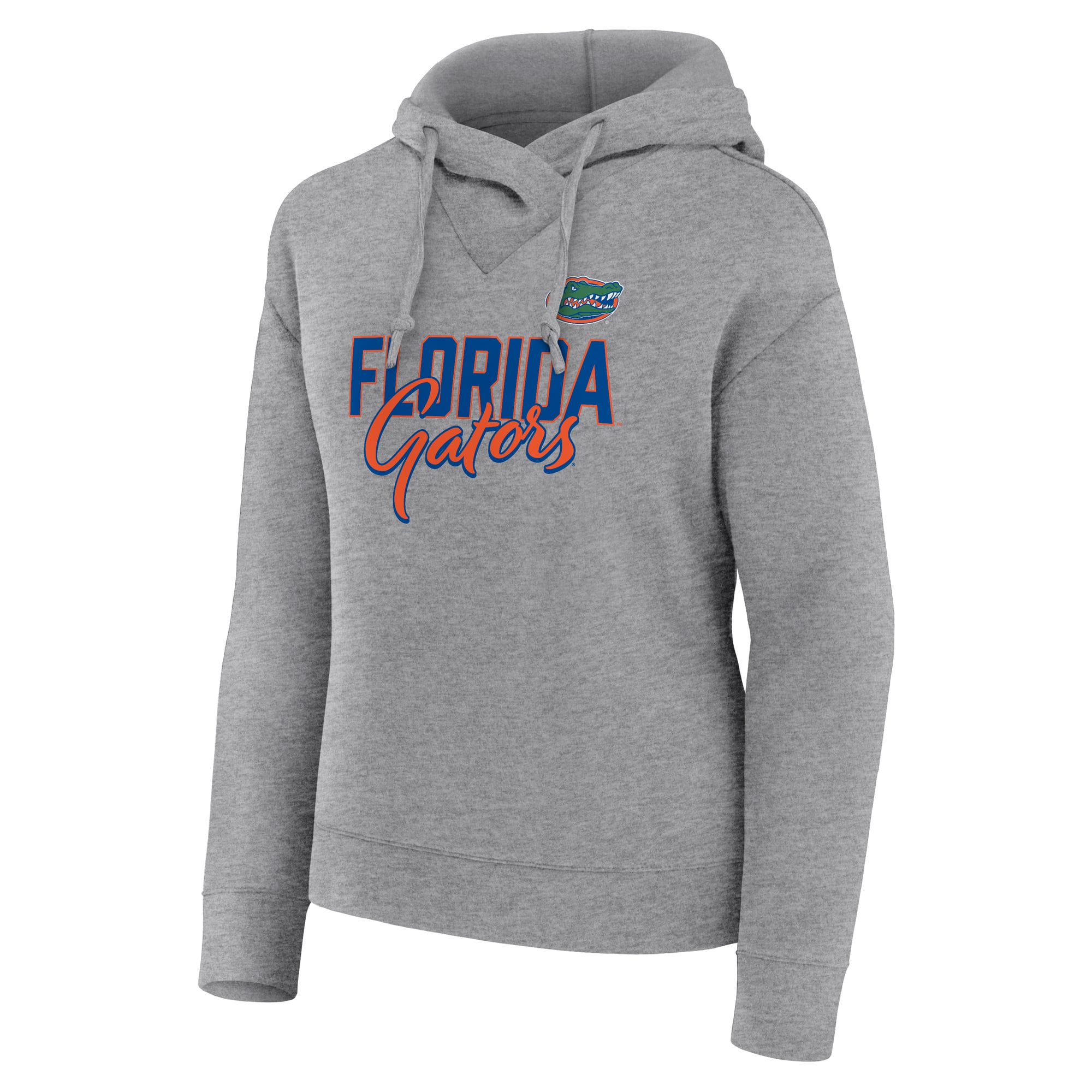 Sweat à capuche Fanatics Heather Gray Florida Gators Script Favorite pour femme
