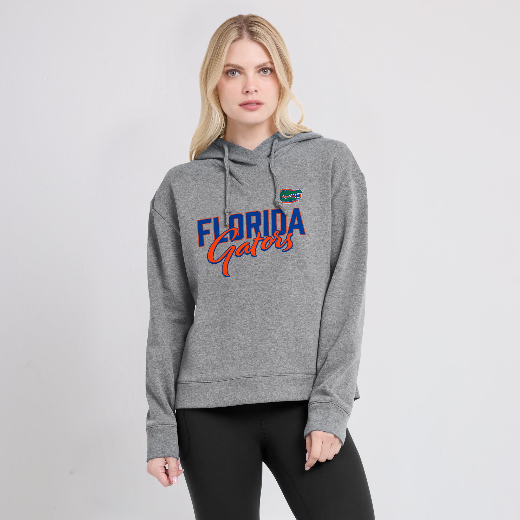 Sweat à capuche Fanatics Heather Gray Florida Gators Script Favorite pour femme