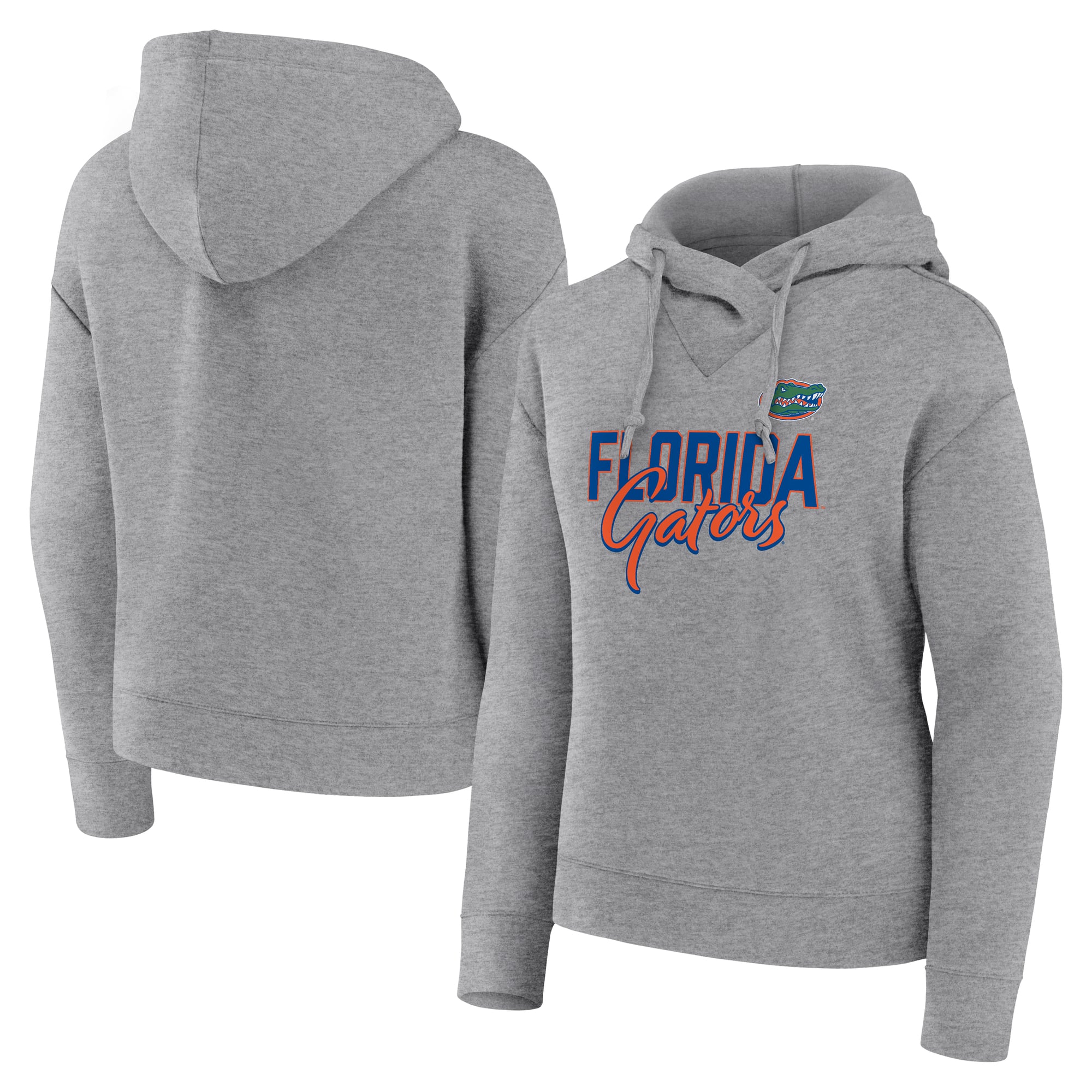 Sweat à capuche Fanatics Heather Gray Florida Gators Script Favorite pour femme