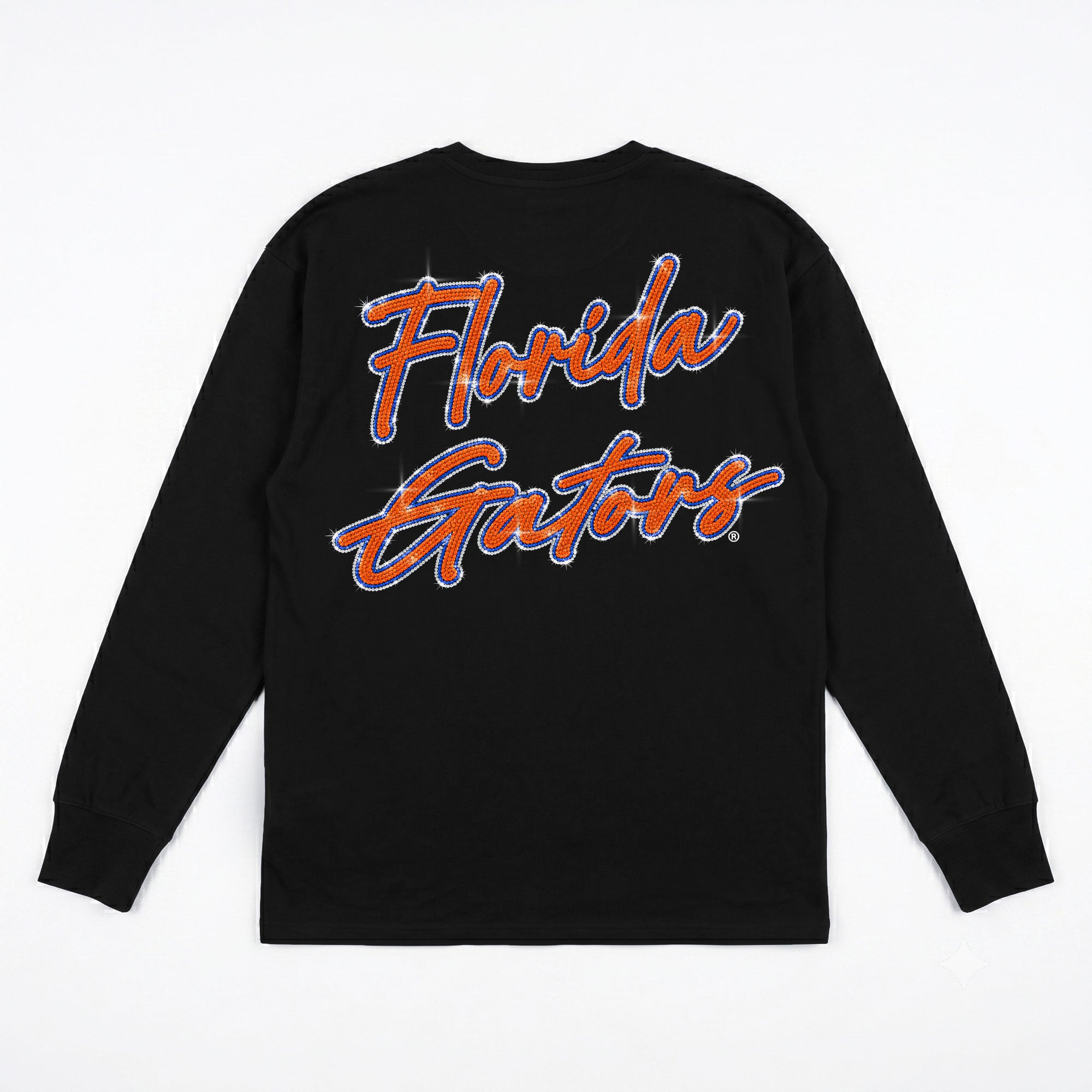 T-shirt à manches longues noir strass « Light It Up » de la collection Gameday Couture pour femmes marque Florida Gators