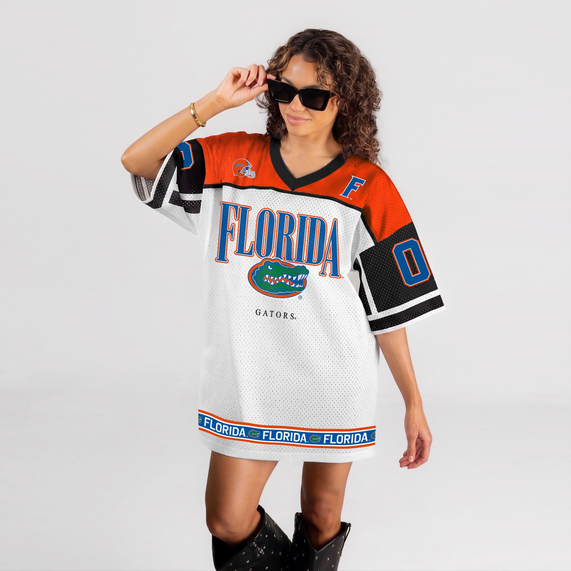 Robe-maillot Hustle Mode blanche Florida Gators pour femme, collection Gameday Couture