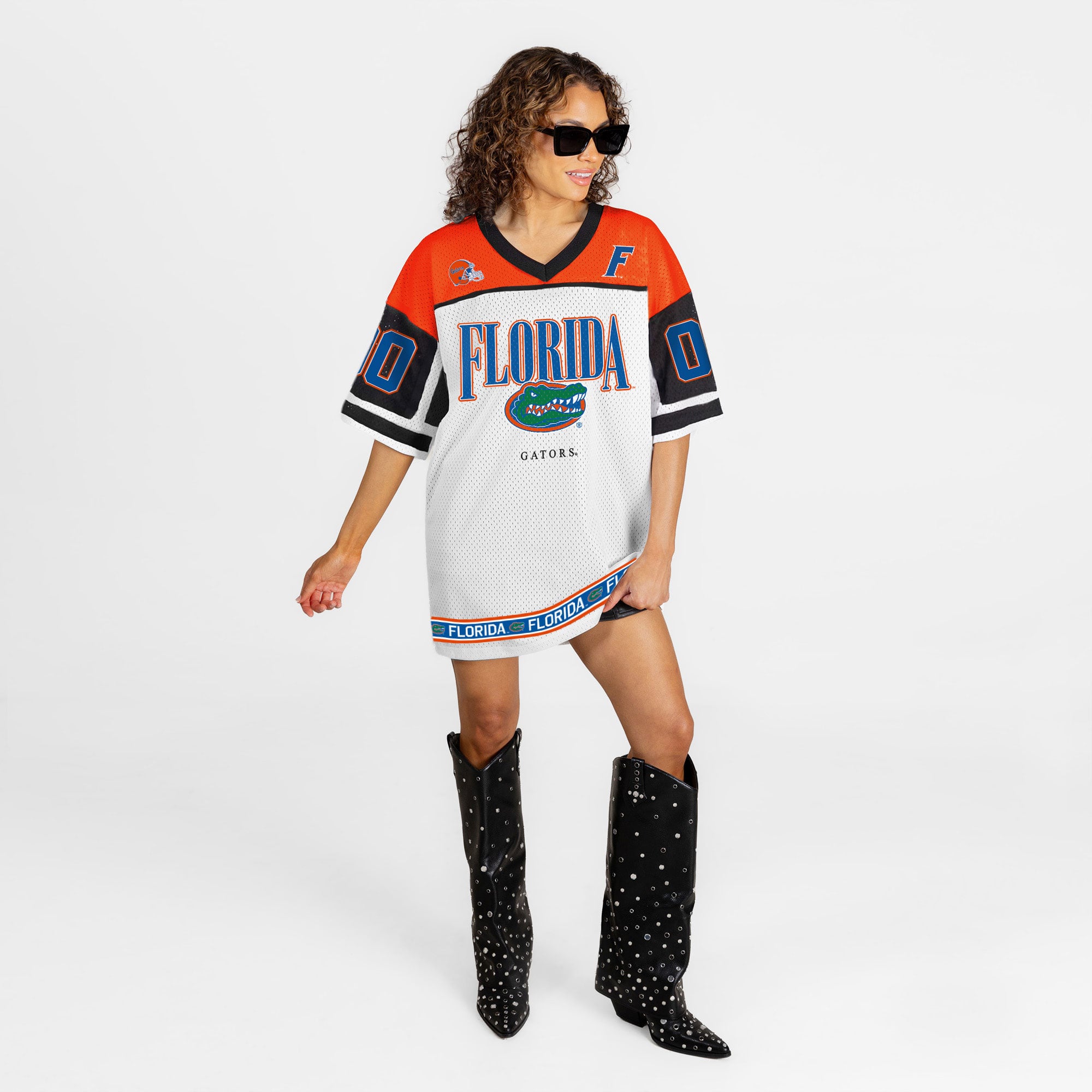 Robe-maillot Hustle Mode blanche Florida Gators pour femme, collection Gameday Couture