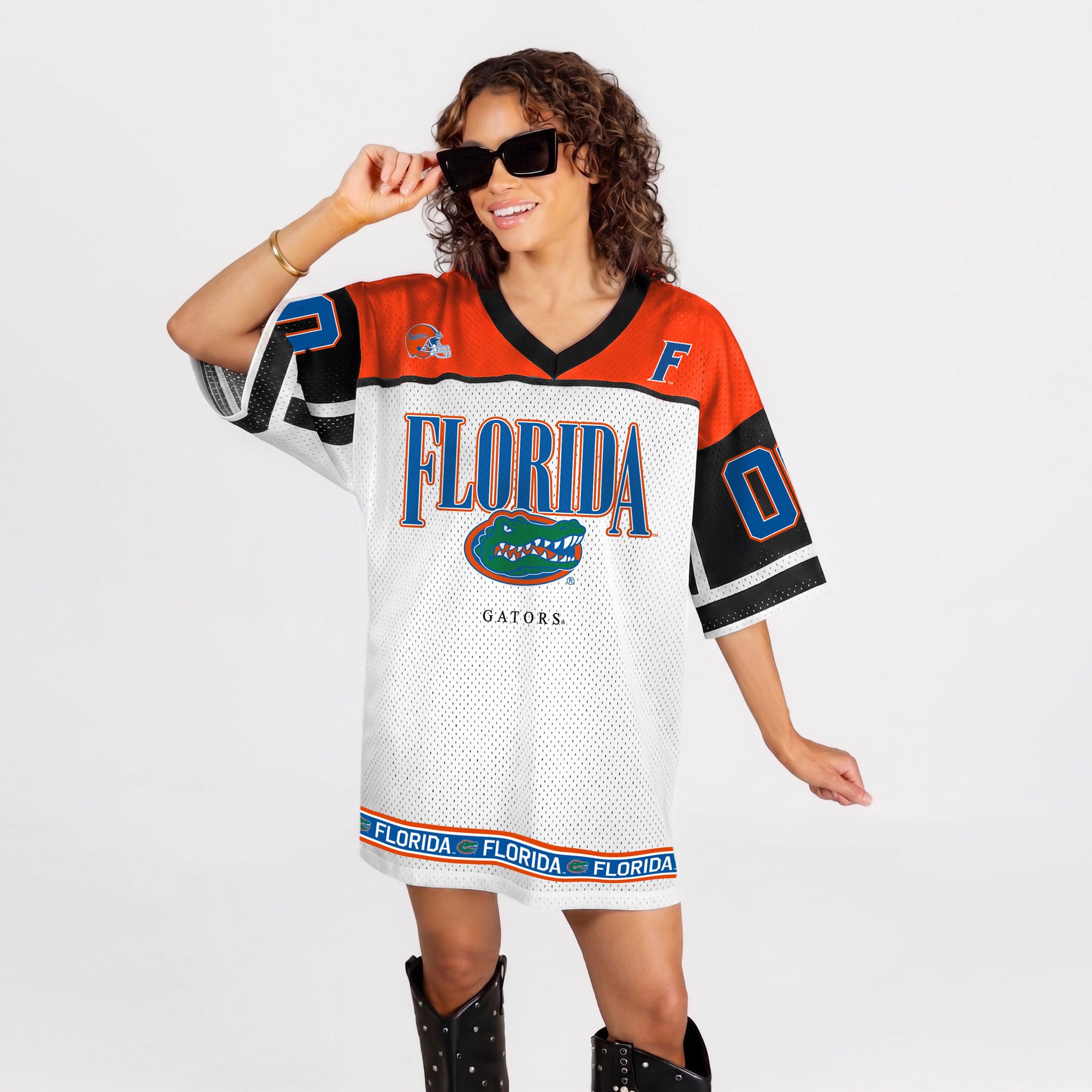 Robe-maillot Hustle Mode blanche Florida Gators pour femme, collection Gameday Couture