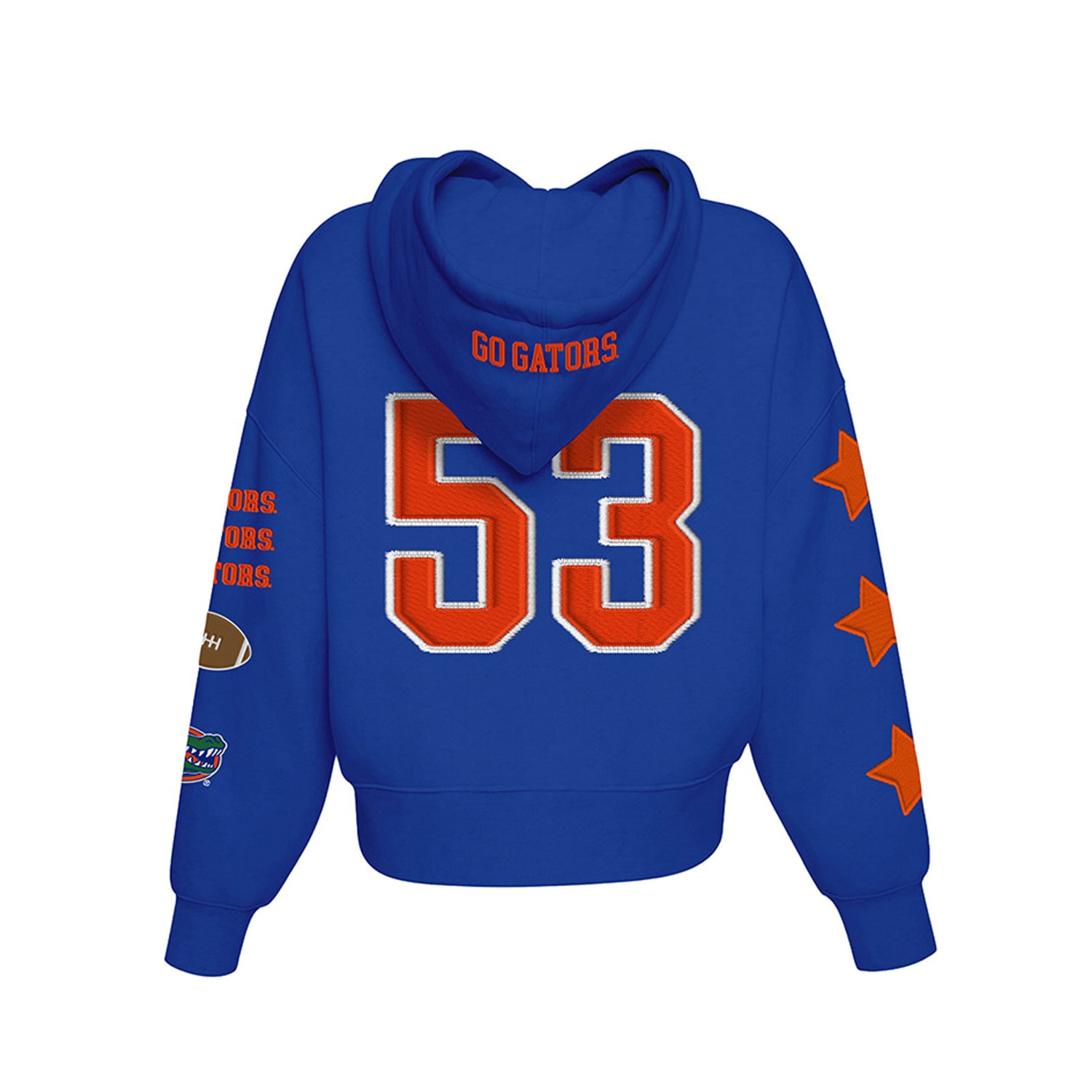 Sweat à capuche court Hype and Vice Royal Florida Gators pour femmes