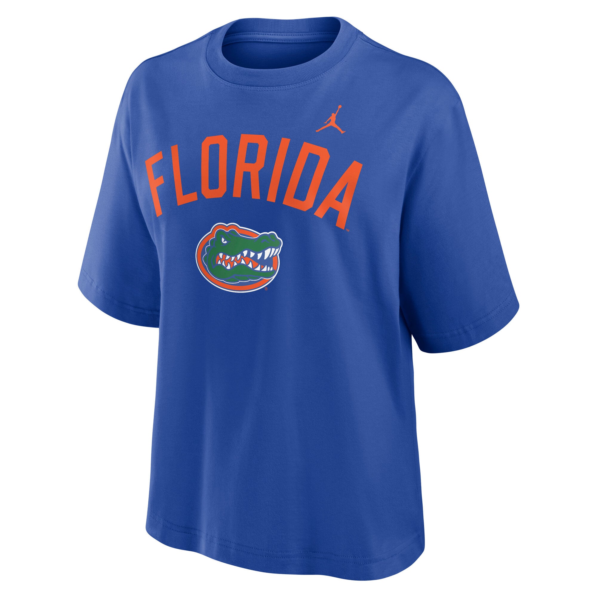 T-shirt à manches carrées Jordan Brand Royal Florida Gators pour femmes
