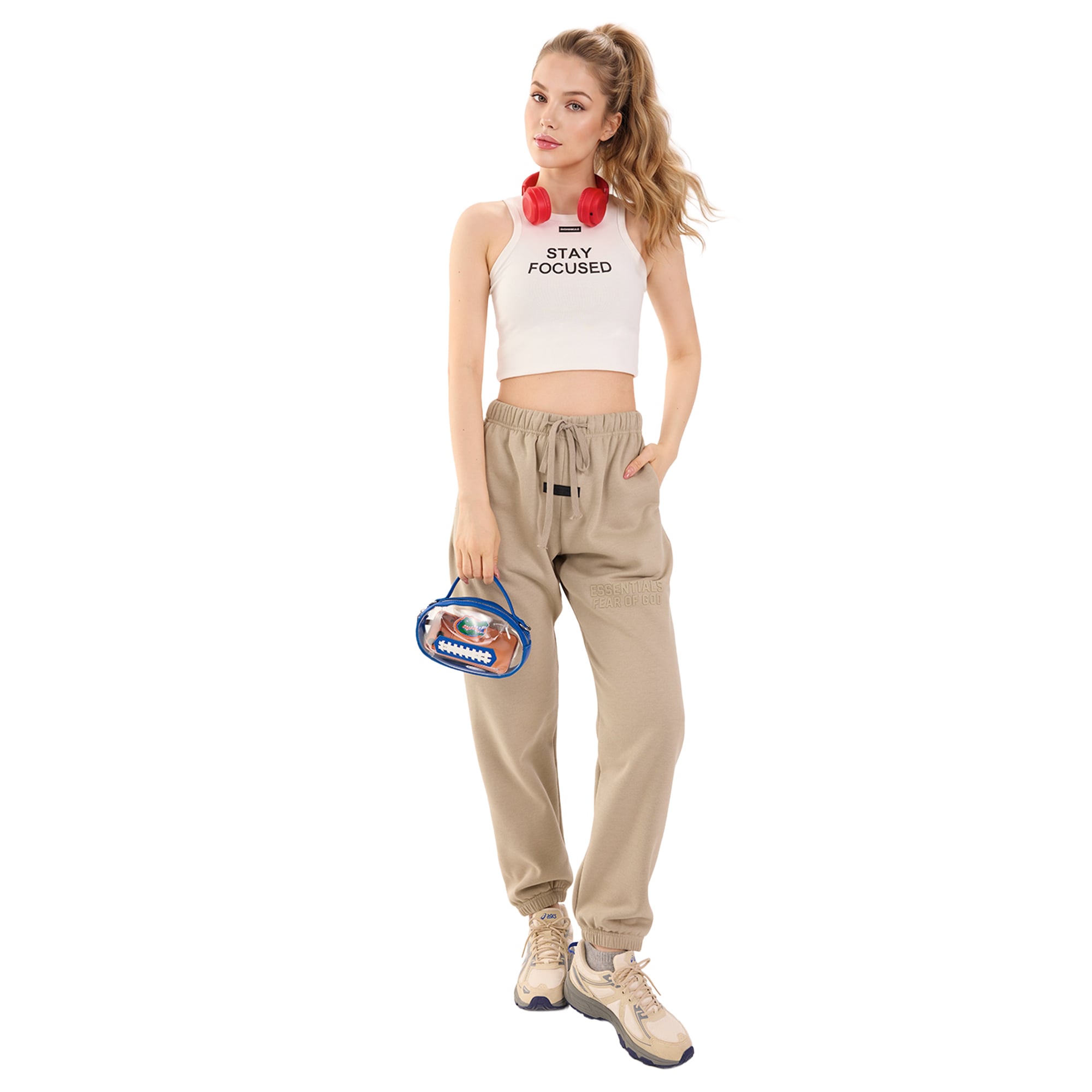 Sac bandoulière transparent Montana West pour femme, motif Florida Gators