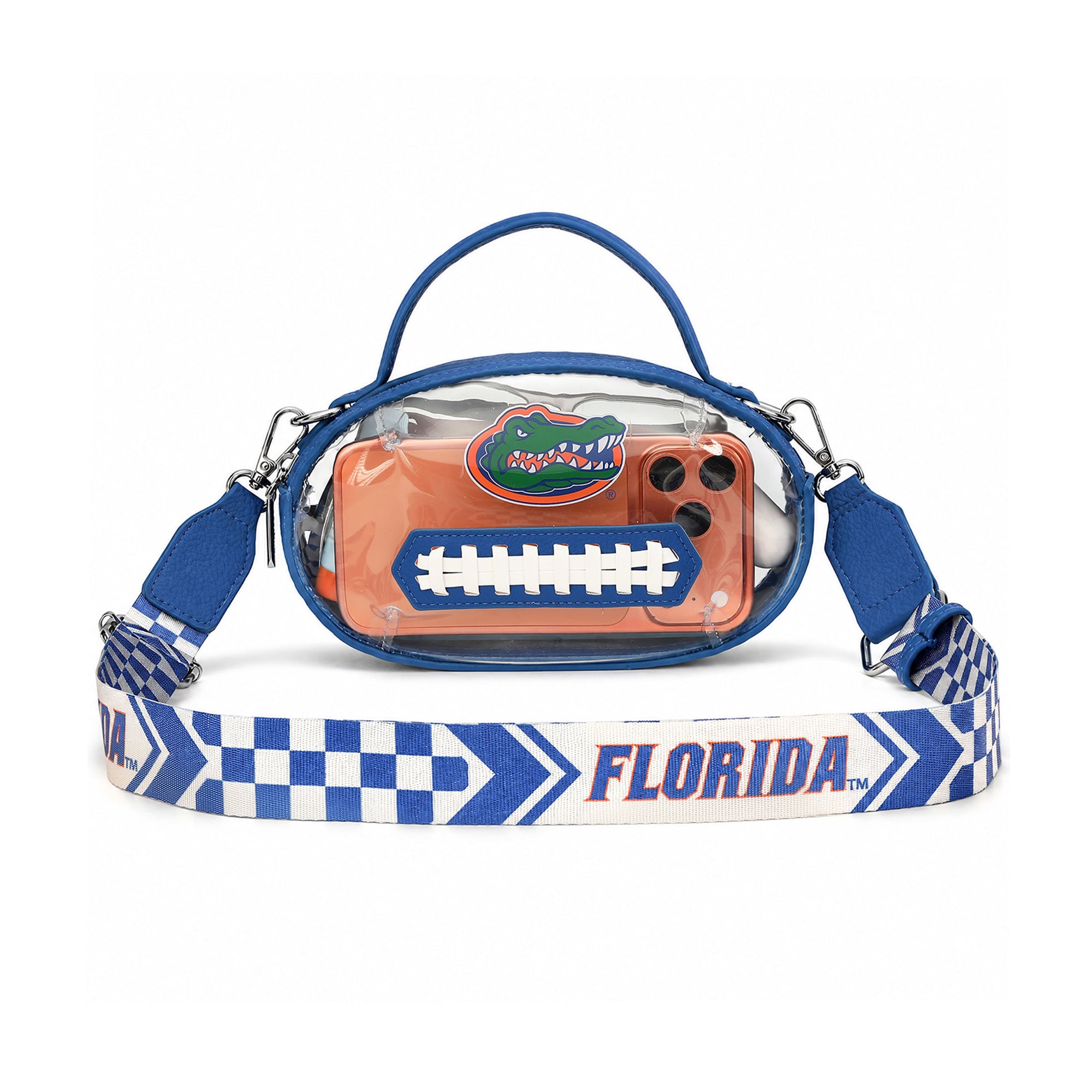 Sac bandoulière transparent Montana West pour femme, motif Florida Gators