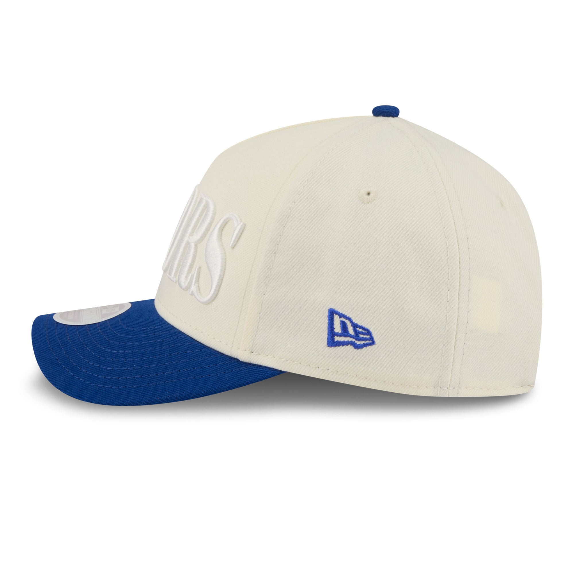 Casquette ajustable New Era 9FORTY A-Frame blanche et royale pour femme, modèle Florida Gators.
