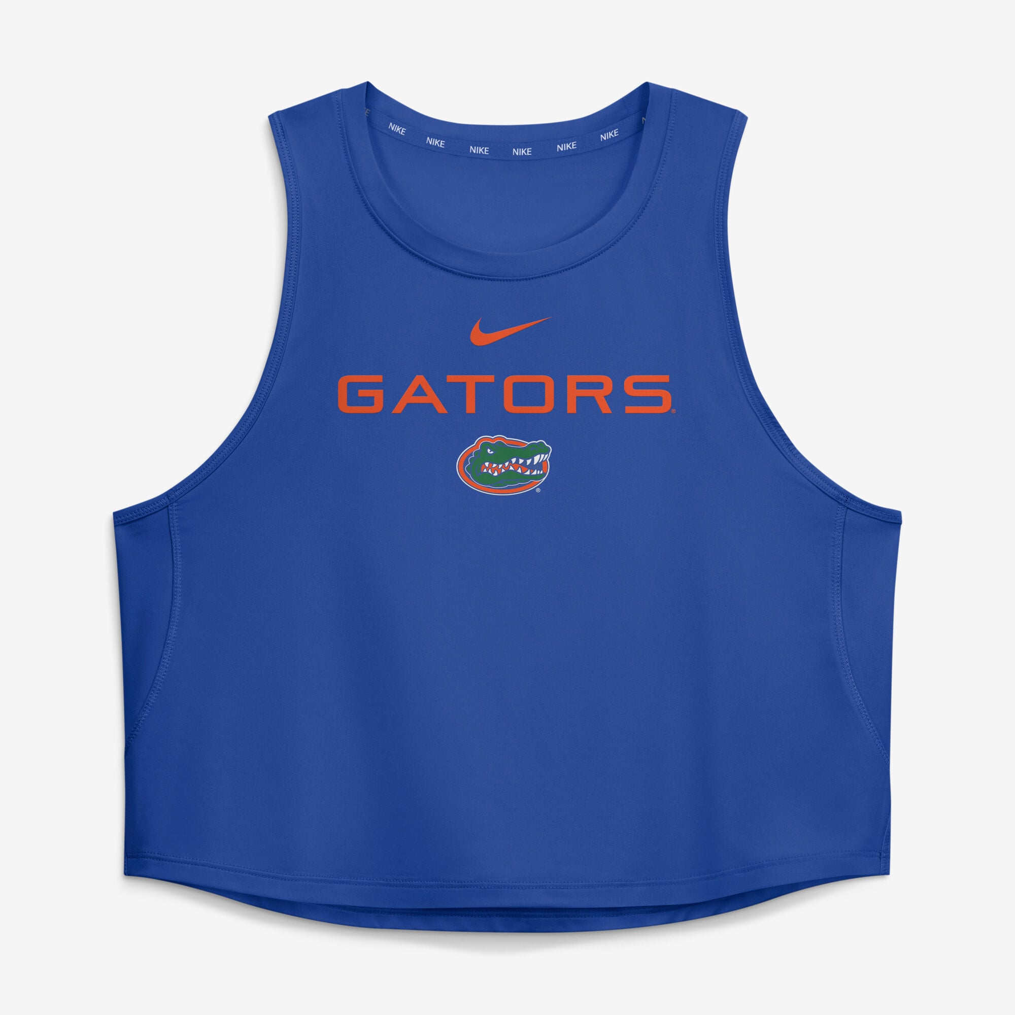 Women's Nike Royal Florida Gators One Dri-FIT Cropped Tank Top