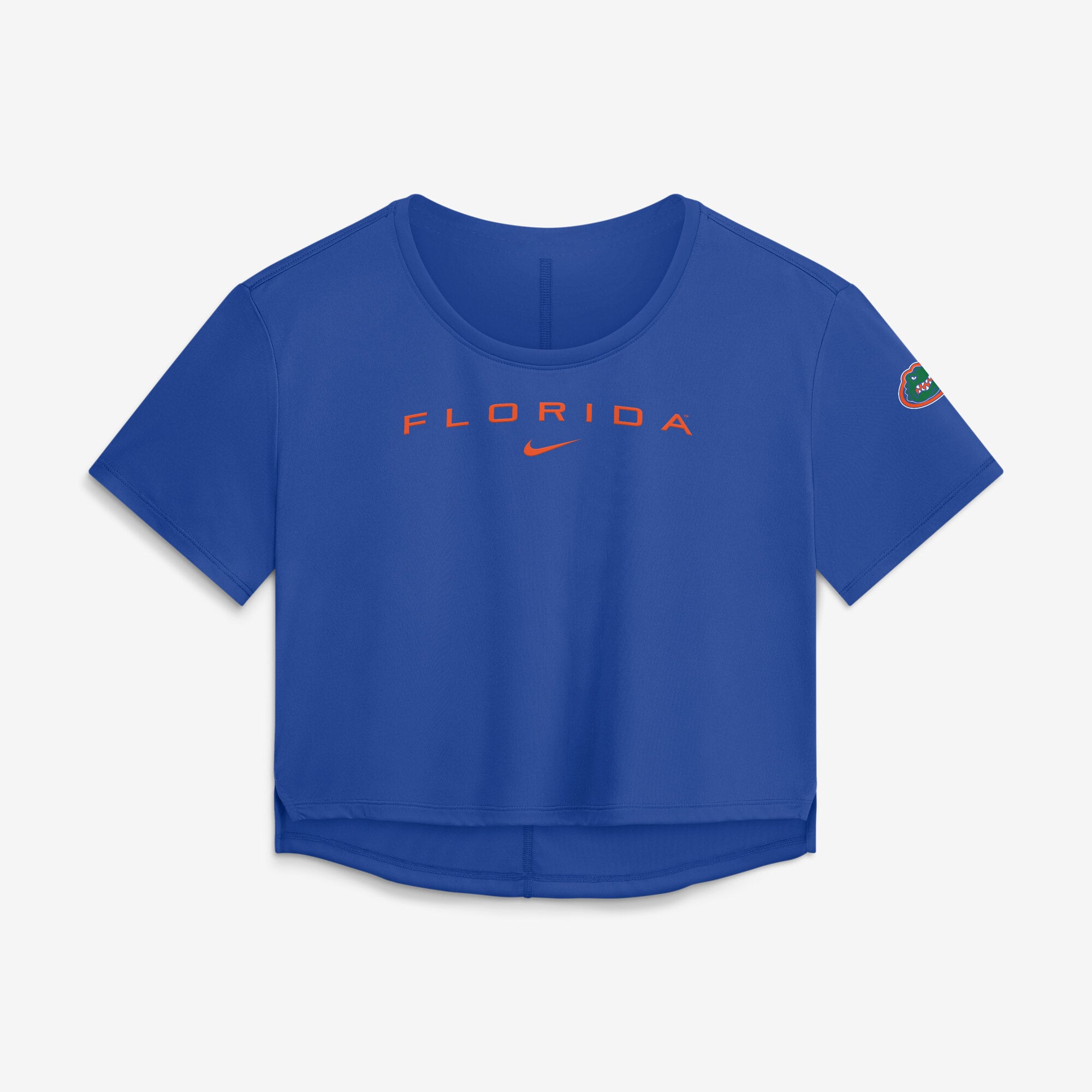 Women's Nike Royal Florida Gators Premium Performance Dri-FIT Cropped Top