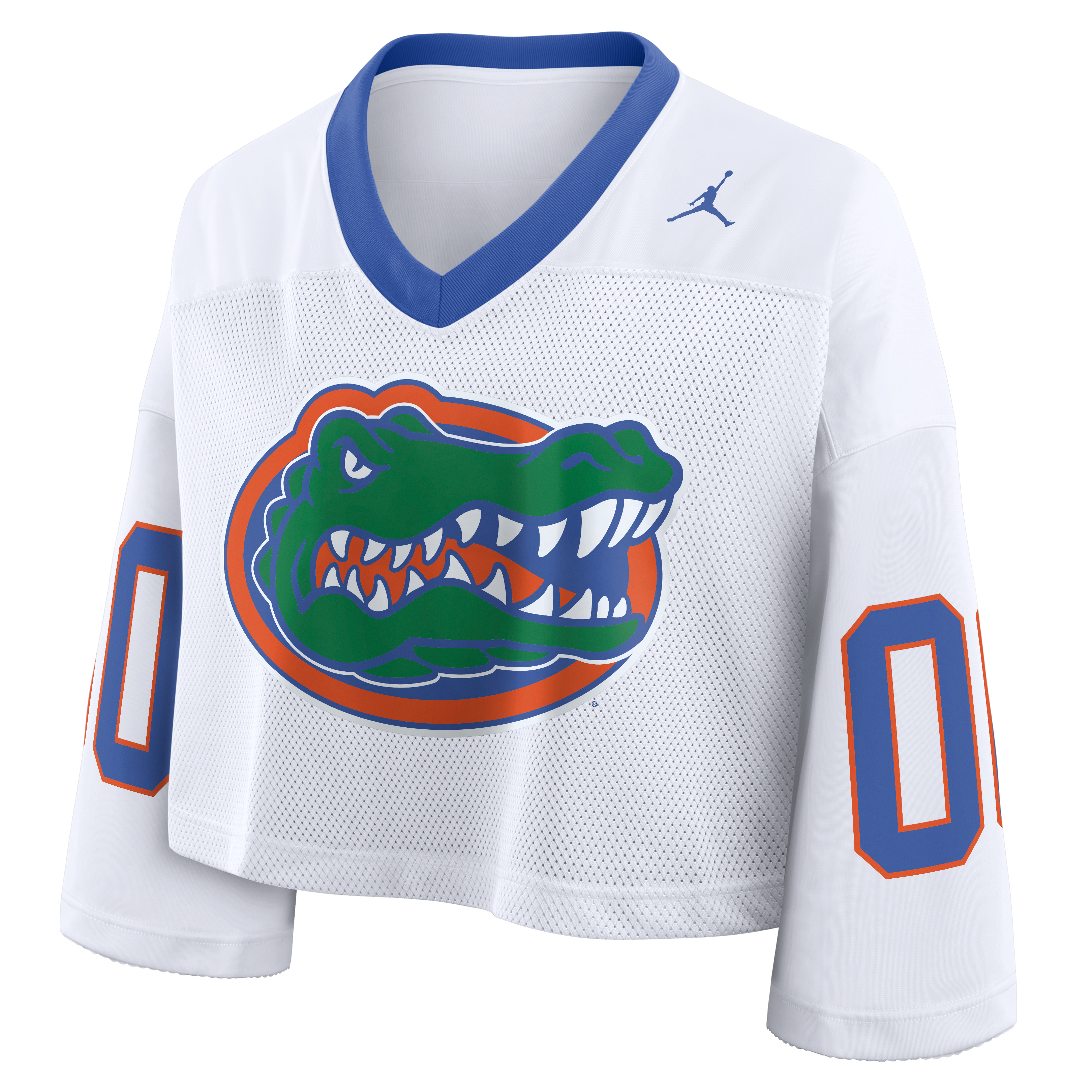 Maillot court Nike Florida Gators blanc oversize à logo pour femme