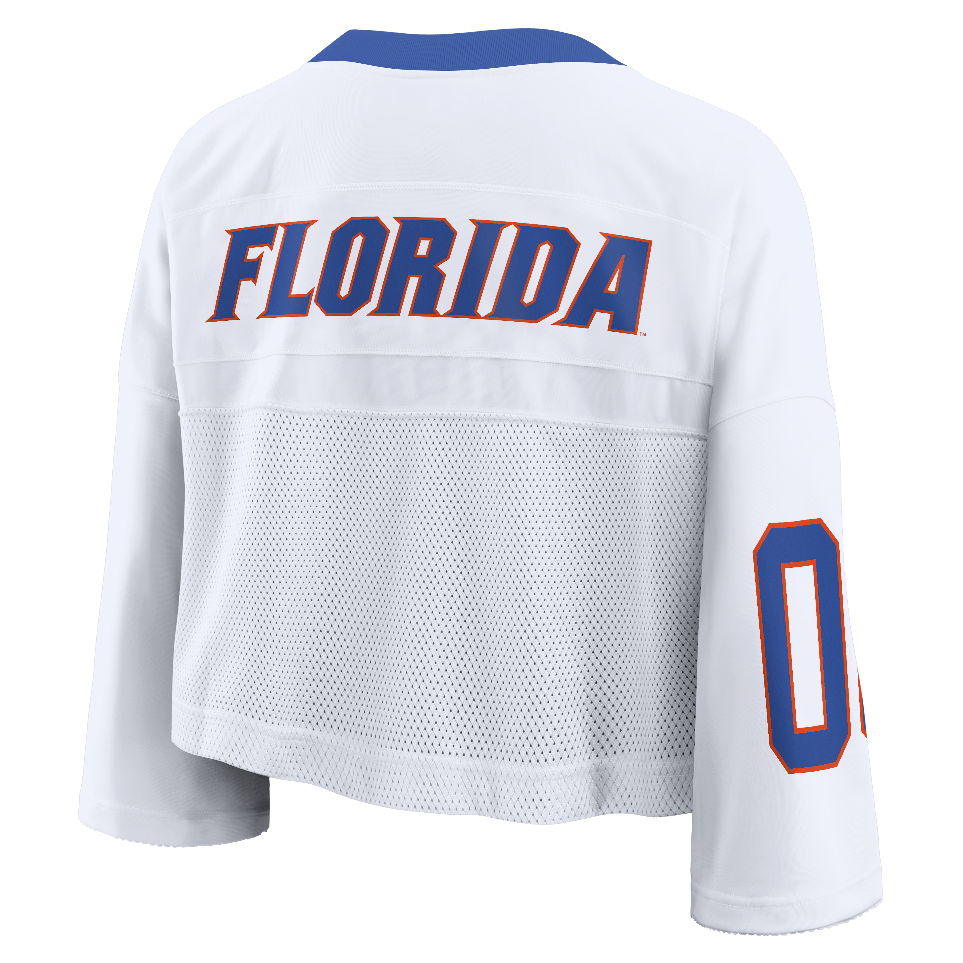 Maillot court Nike Florida Gators blanc oversize à logo pour femme