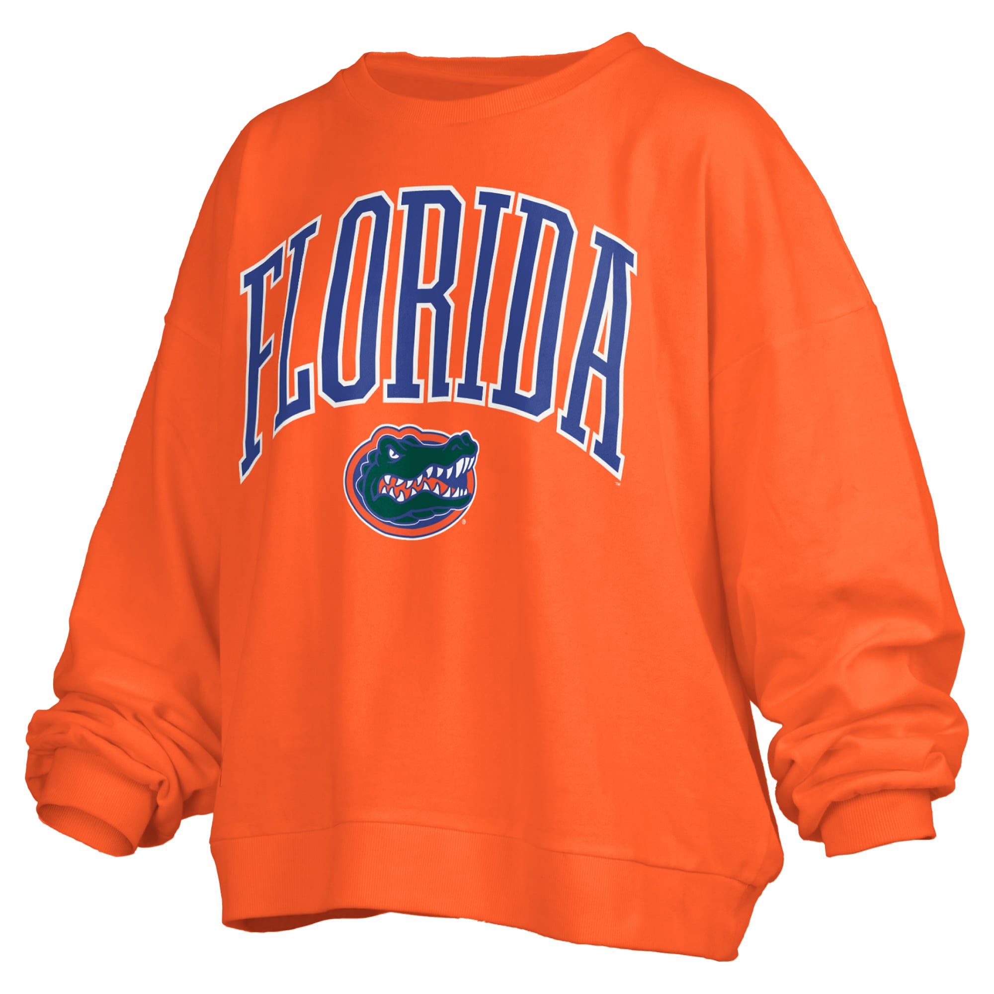 Sweat-shirt polaire surdimensionné Pressbox Royal Florida Gators Janise Arch Over pour femmes