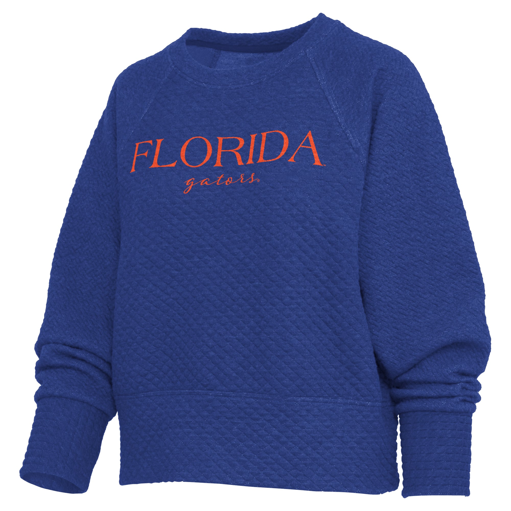 Sweat-shirt matelassé Champagne Nova pour femmes Pressbox Royal Florida Gators